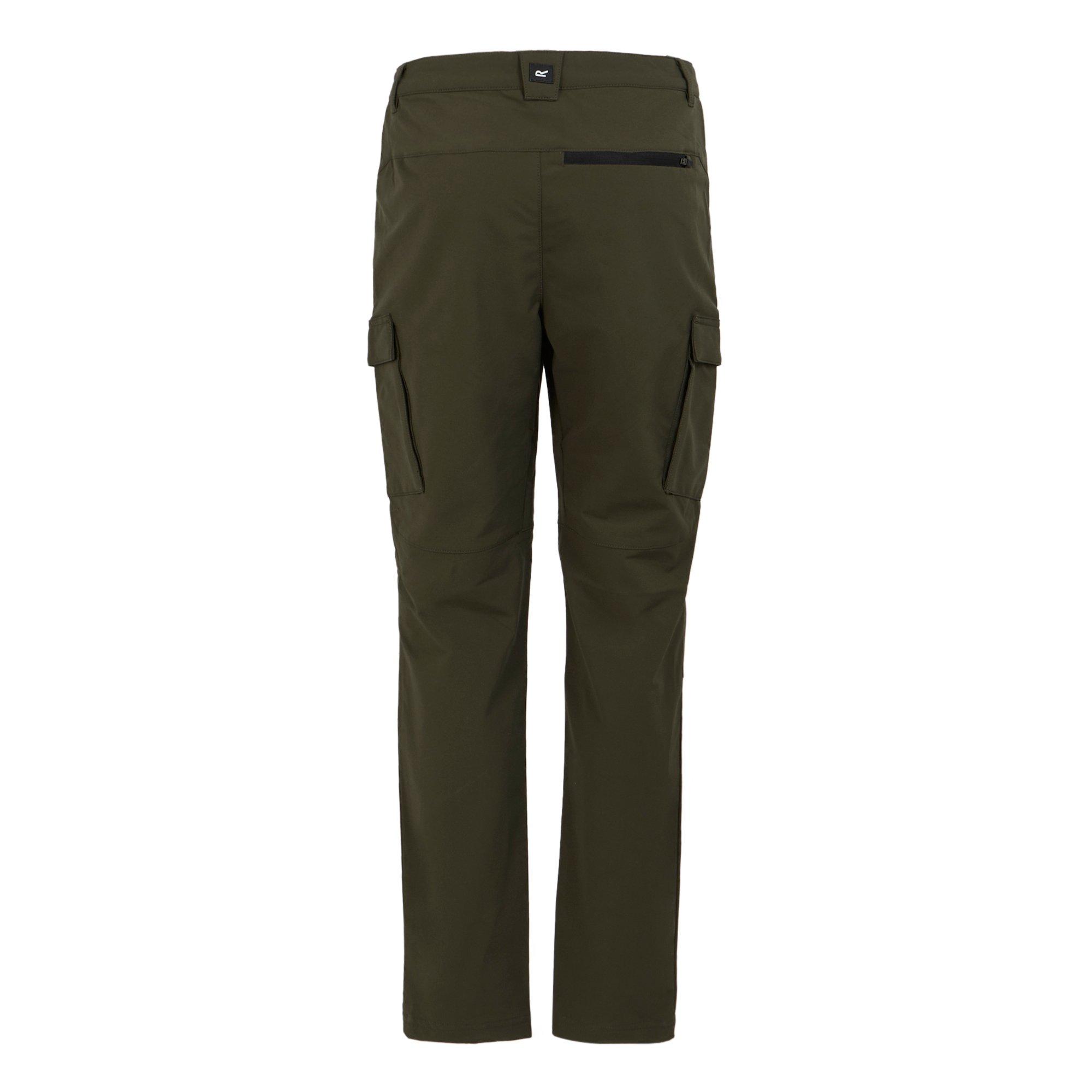 Dark Khaki - Regatta - Men's Questra Cargo Walking Trousers - 7