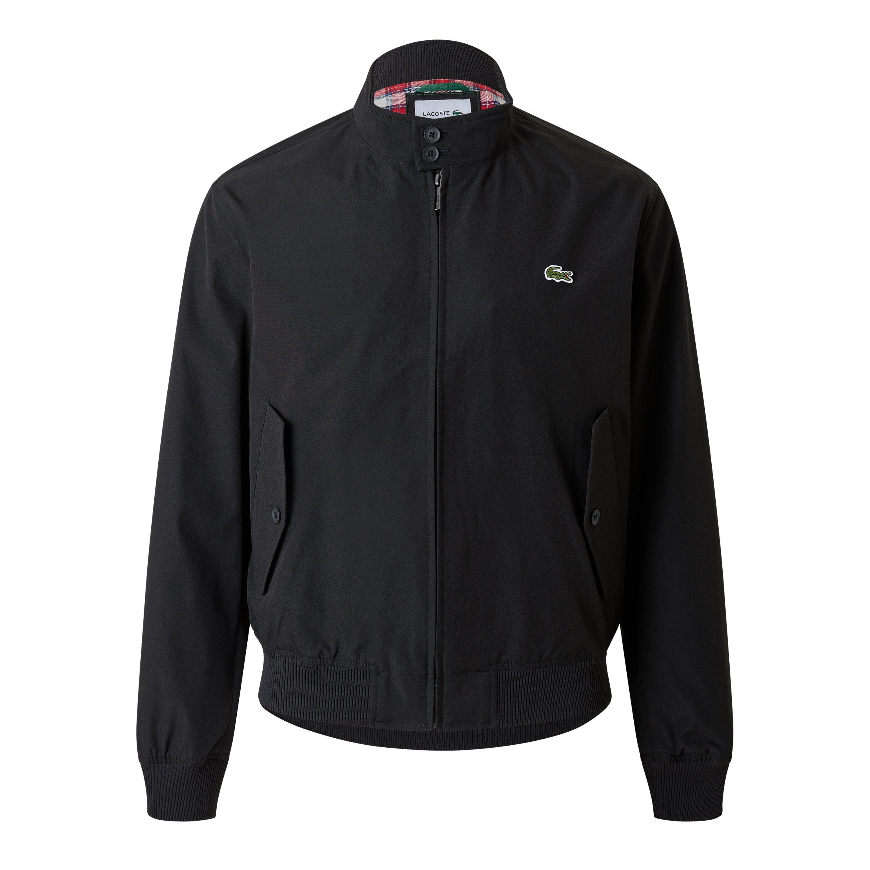 Black - Lacoste - Lightweight Water-Repellent Twill Jacket - 1
