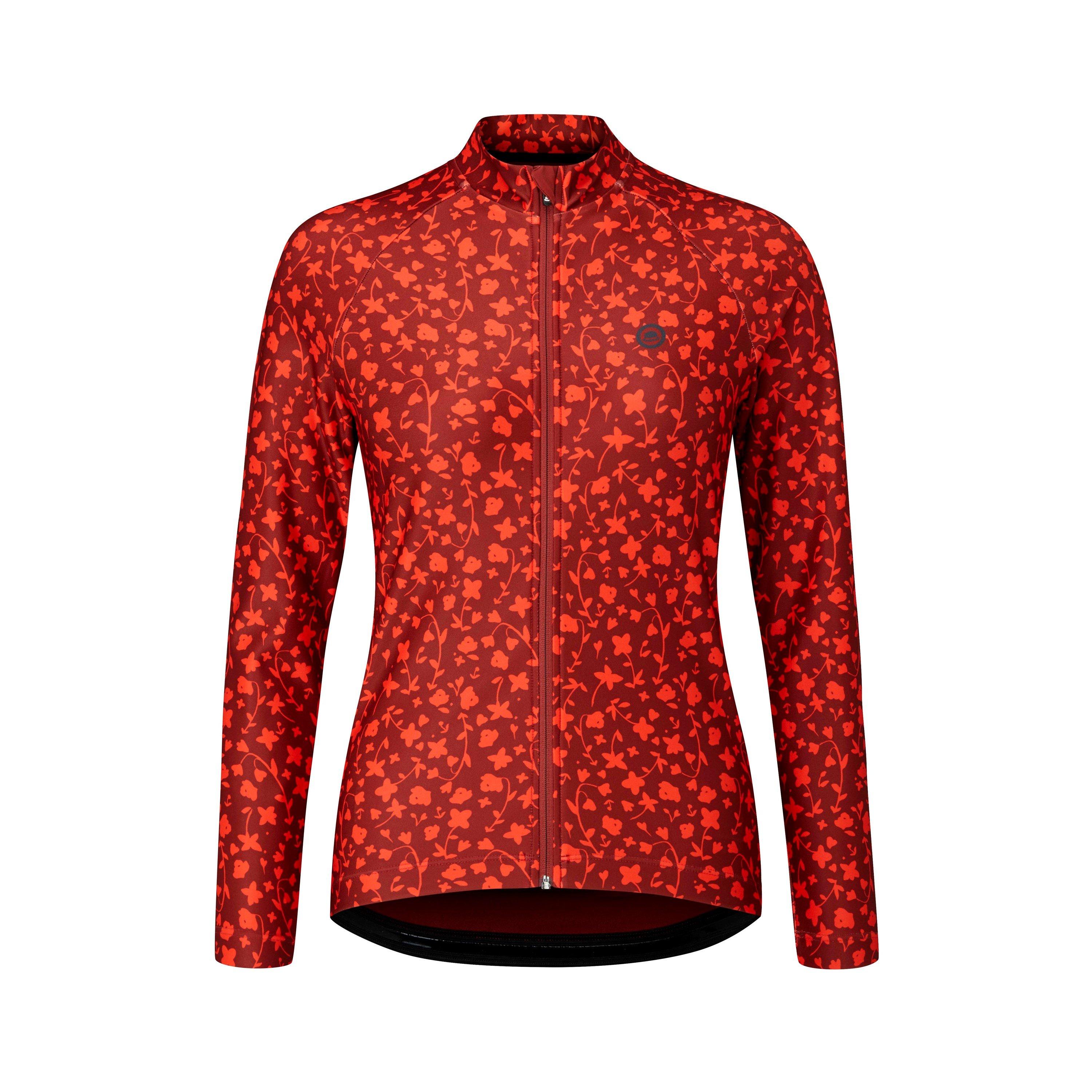 Warm Red - Chapeau - Ladies Rosa LS Thermal Jersey Pattern,  Warm Red - 1