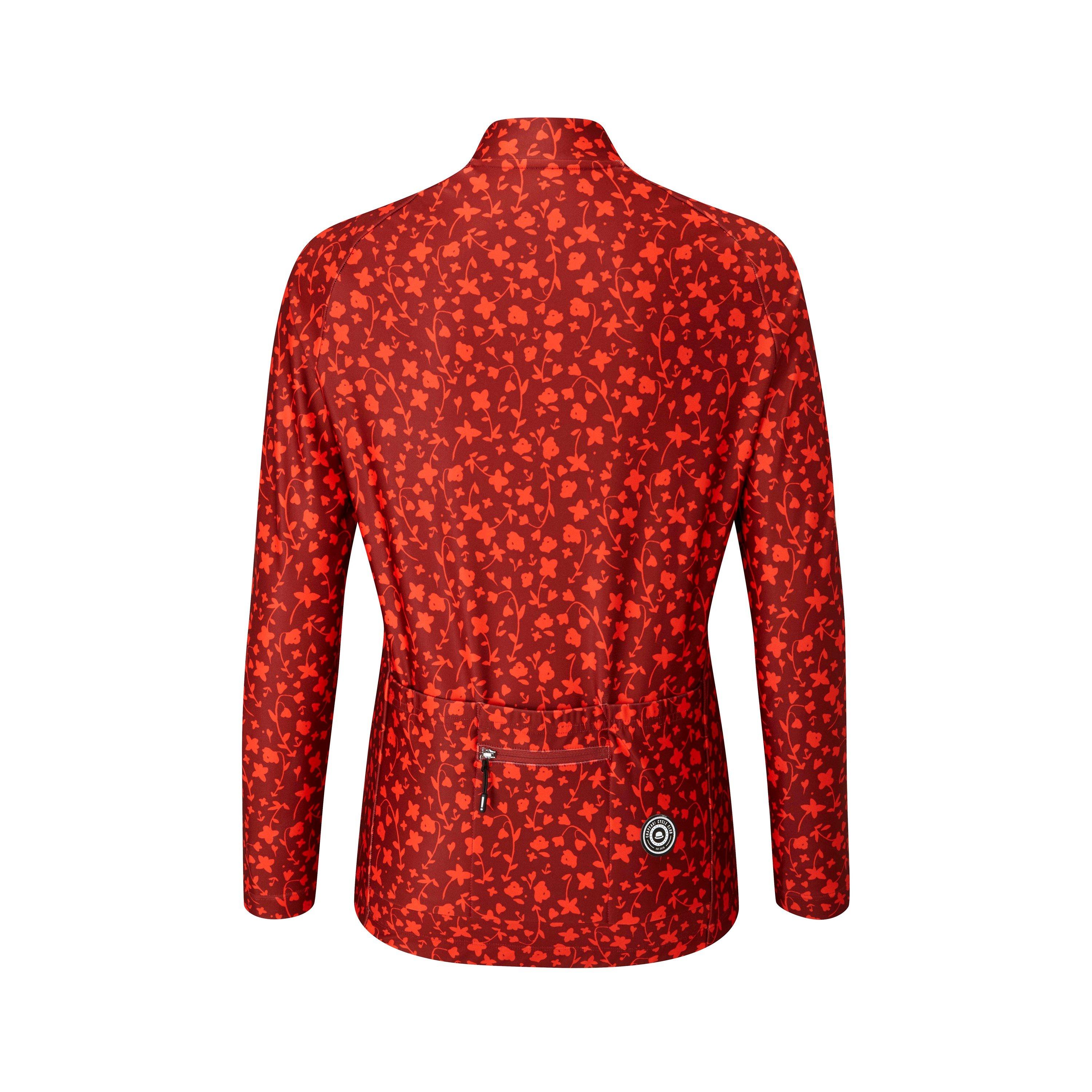 Warm Red - Chapeau - Ladies Rosa LS Thermal Jersey Pattern,  Warm Red - 3