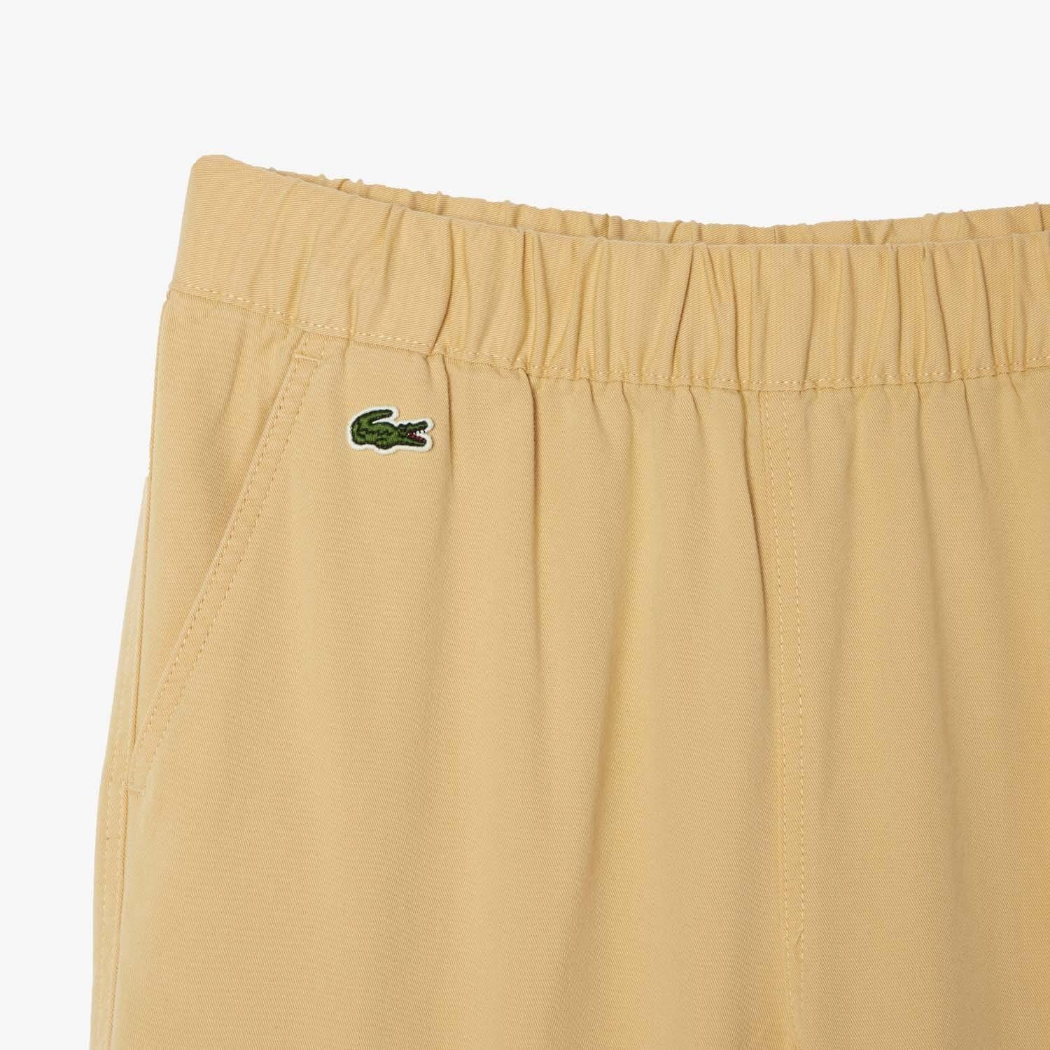 Natural - Lacoste - Lightweight Garbardine Cargo Pants - 3