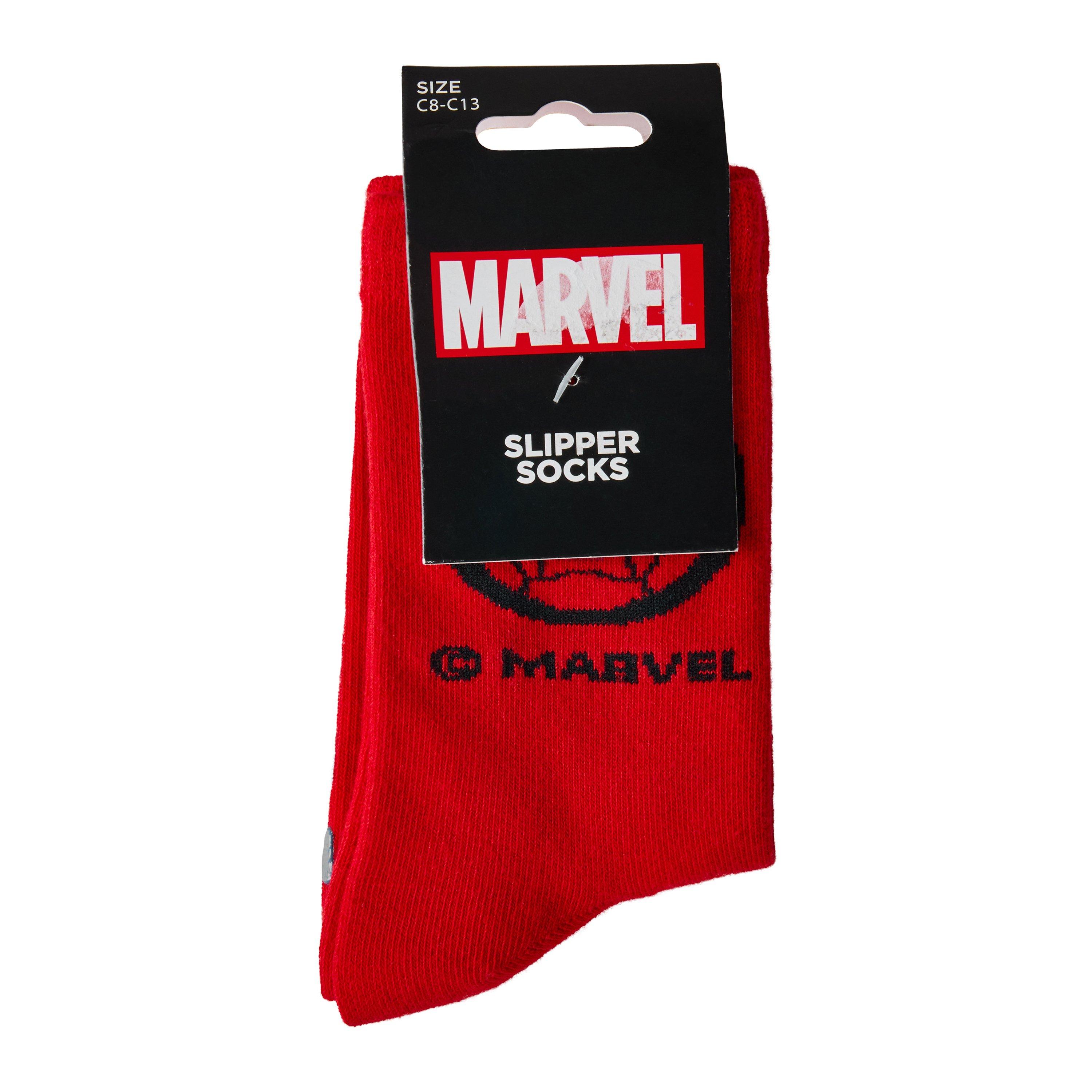 Merchandise - Corporate Trade Supplies - Spiderman Slipper Socks Age 7-10 - 1