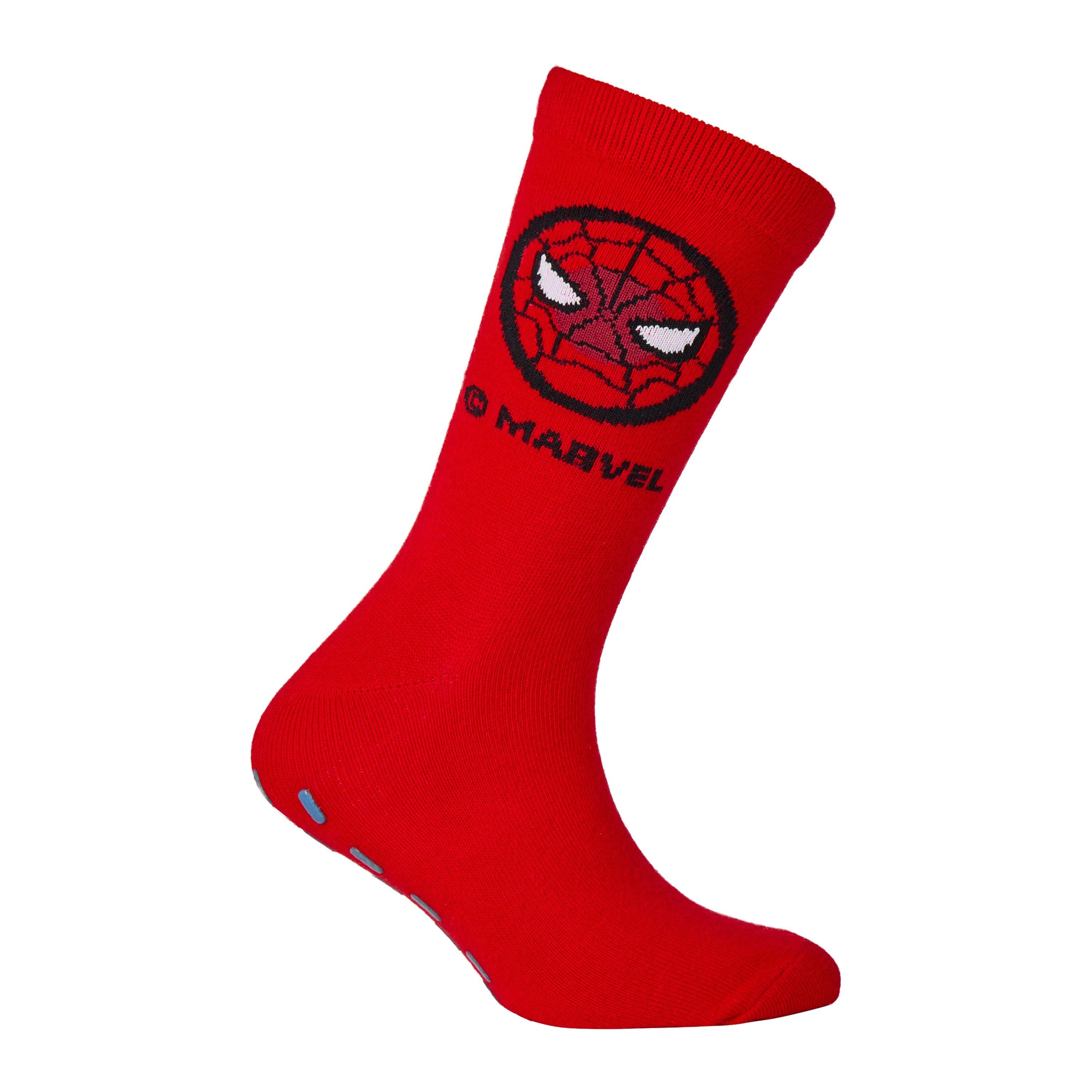 Merchandise - Corporate Trade Supplies - Spiderman Slipper Socks Age 7-10 - 2