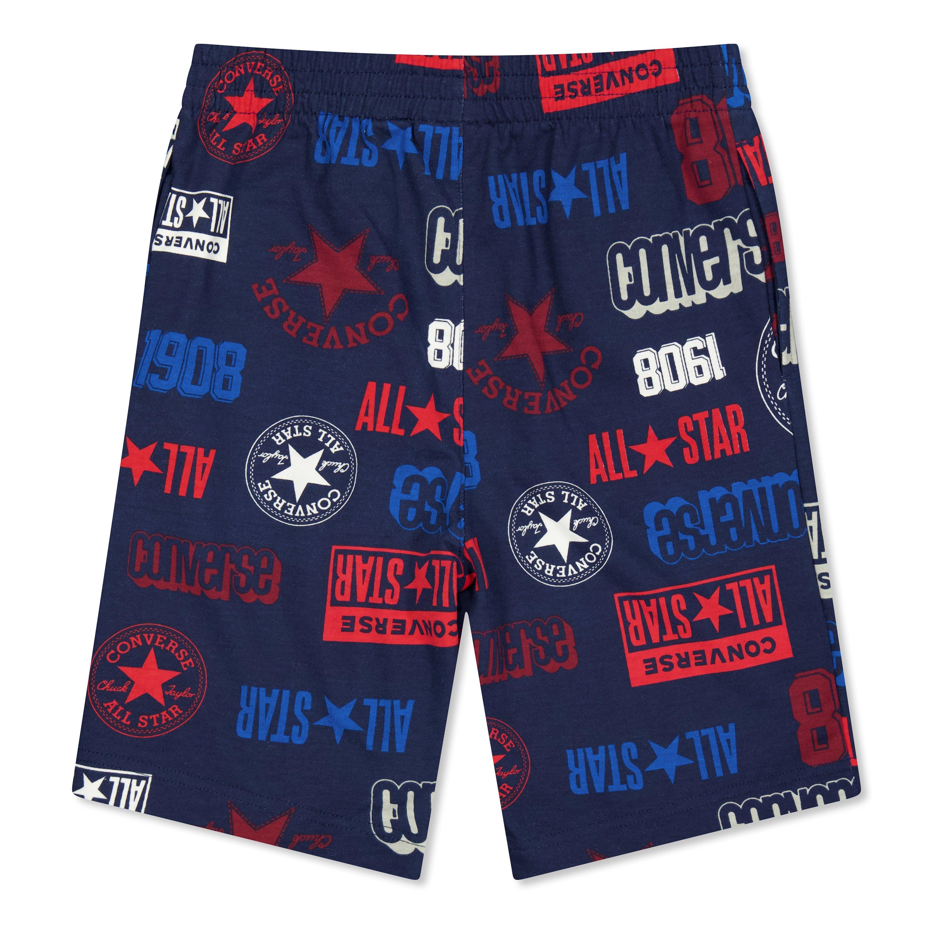 Blu navy - Converse - Logo Allover Print Shorts - 2