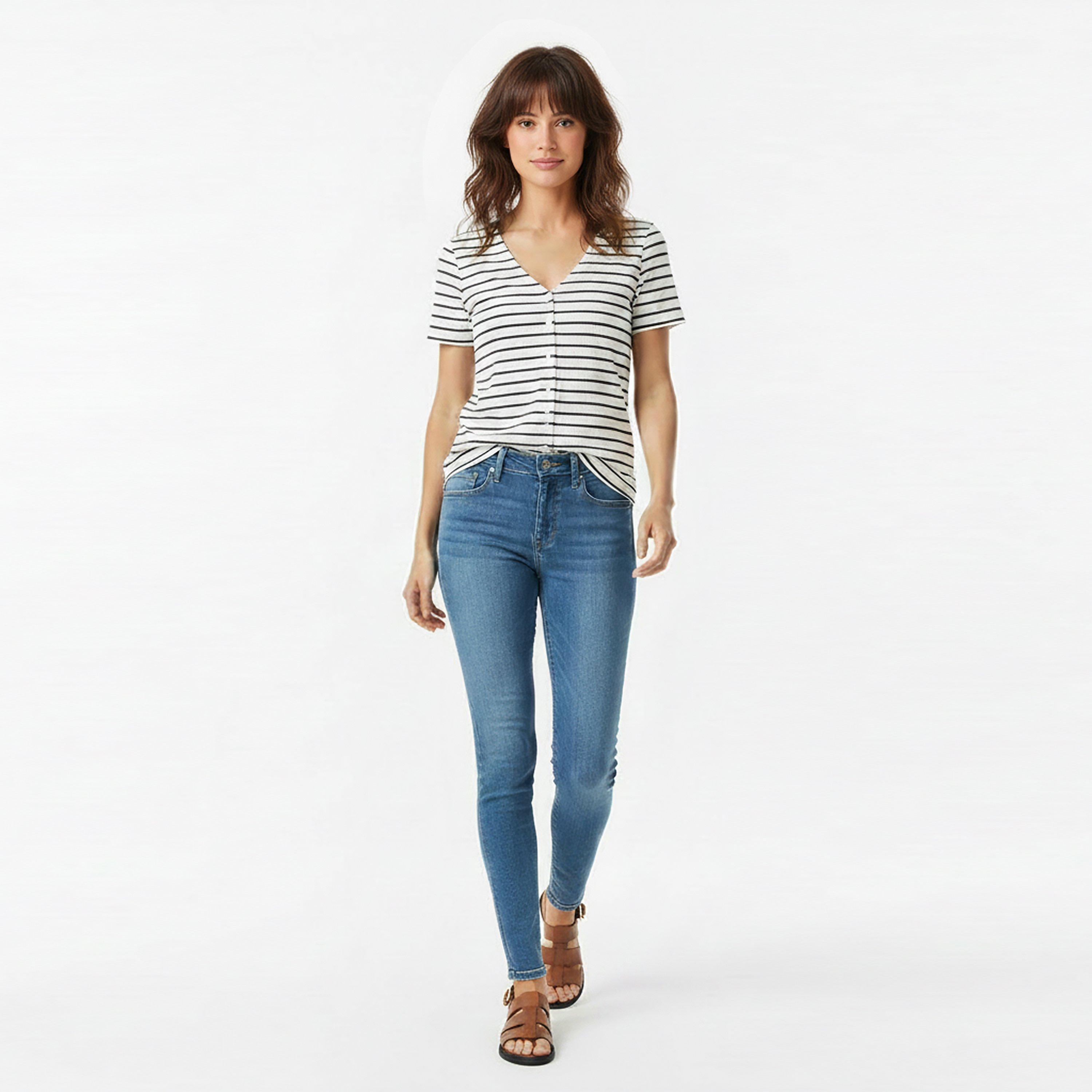 Blauw - Levis - 710 Super Skinny-Fit Jeans - 5