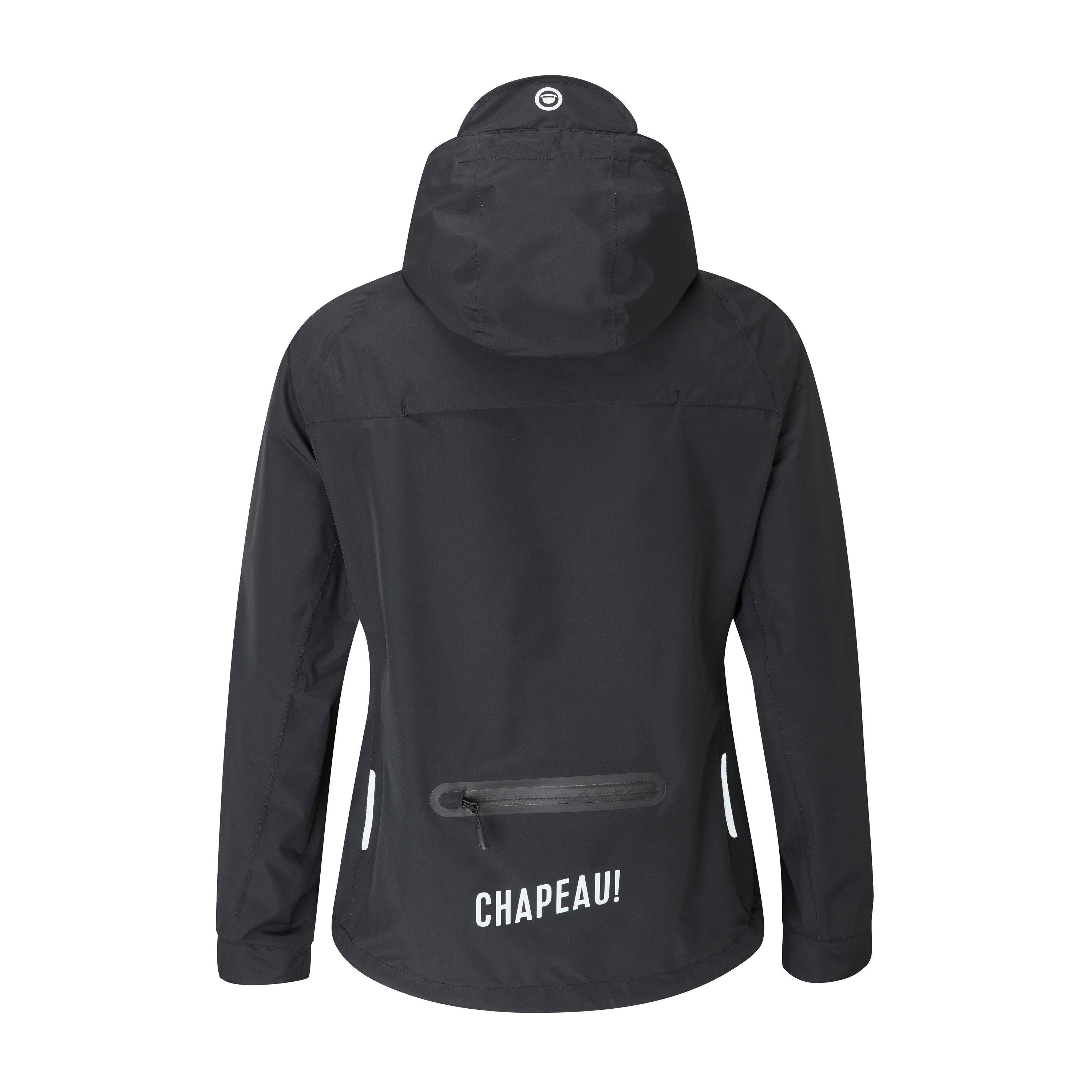 Black - Chapeau - Women's City Waterproof Packable Slim Fit Softshell Jacket - 4