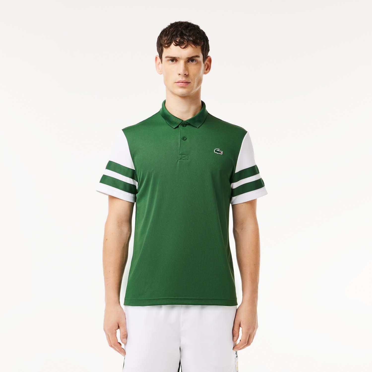 Green White - Lacoste - Regular-Fit Ultra Dry Piqu¿ Tennis Polo Shirt - 1