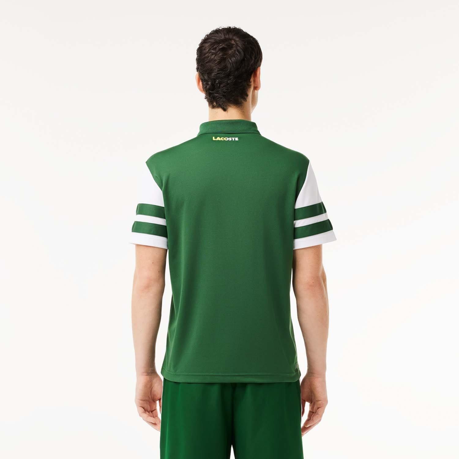 Green White - Lacoste - Regular-Fit Ultra Dry Piqu¿ Tennis Polo Shirt - 2