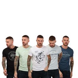 Duck and Cover Ventwell 5 Pack T Shirts