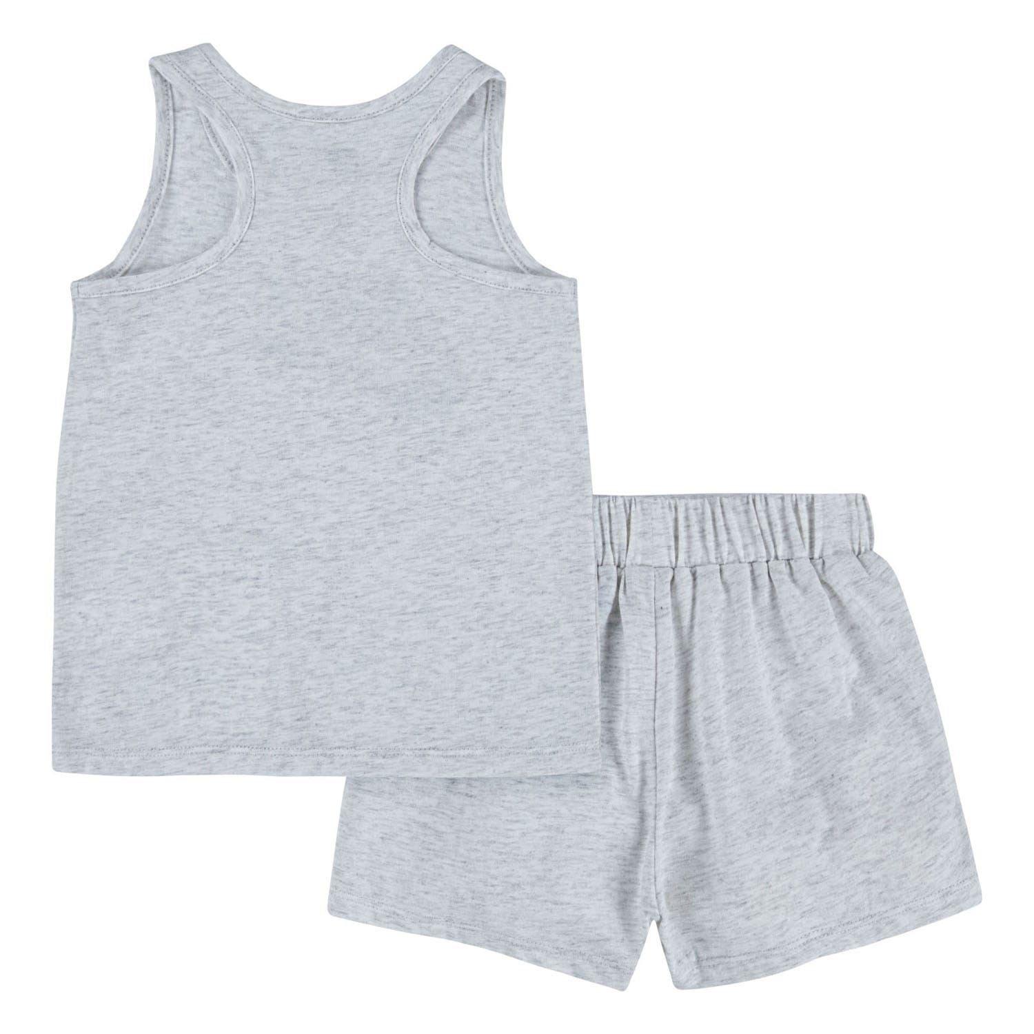 White - Nike - Club Tank & Shorts Set - 2