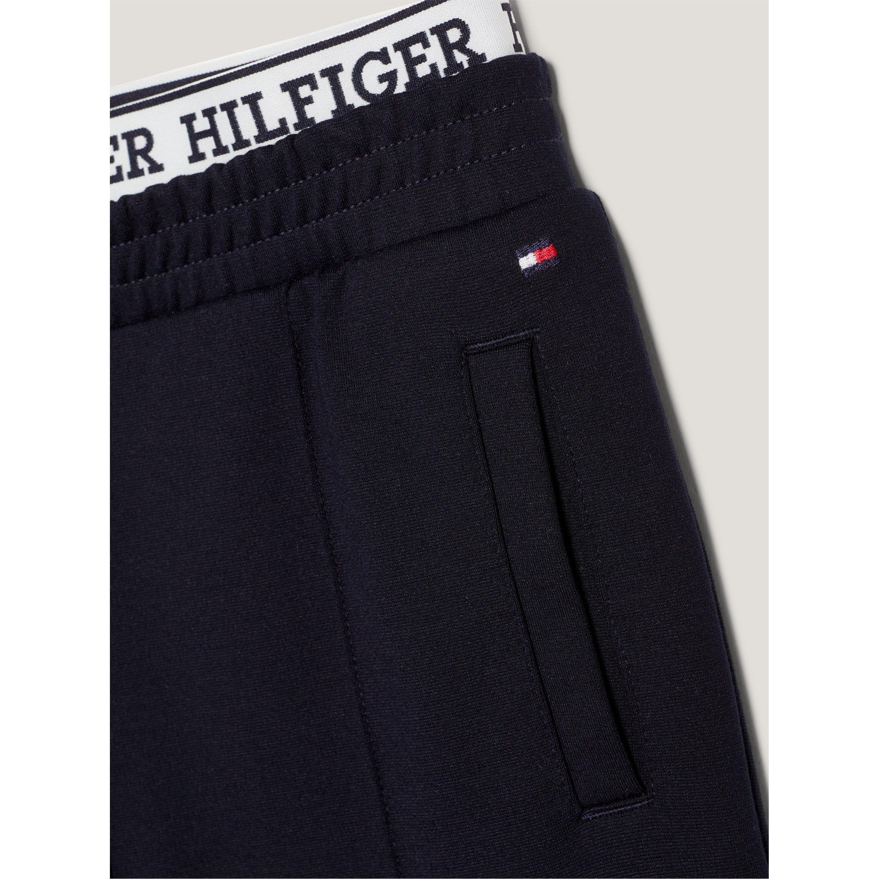 Desert Sky - Tommy Hilfiger - Monotype Tape Wide Leg Sweatpants Junior - 6