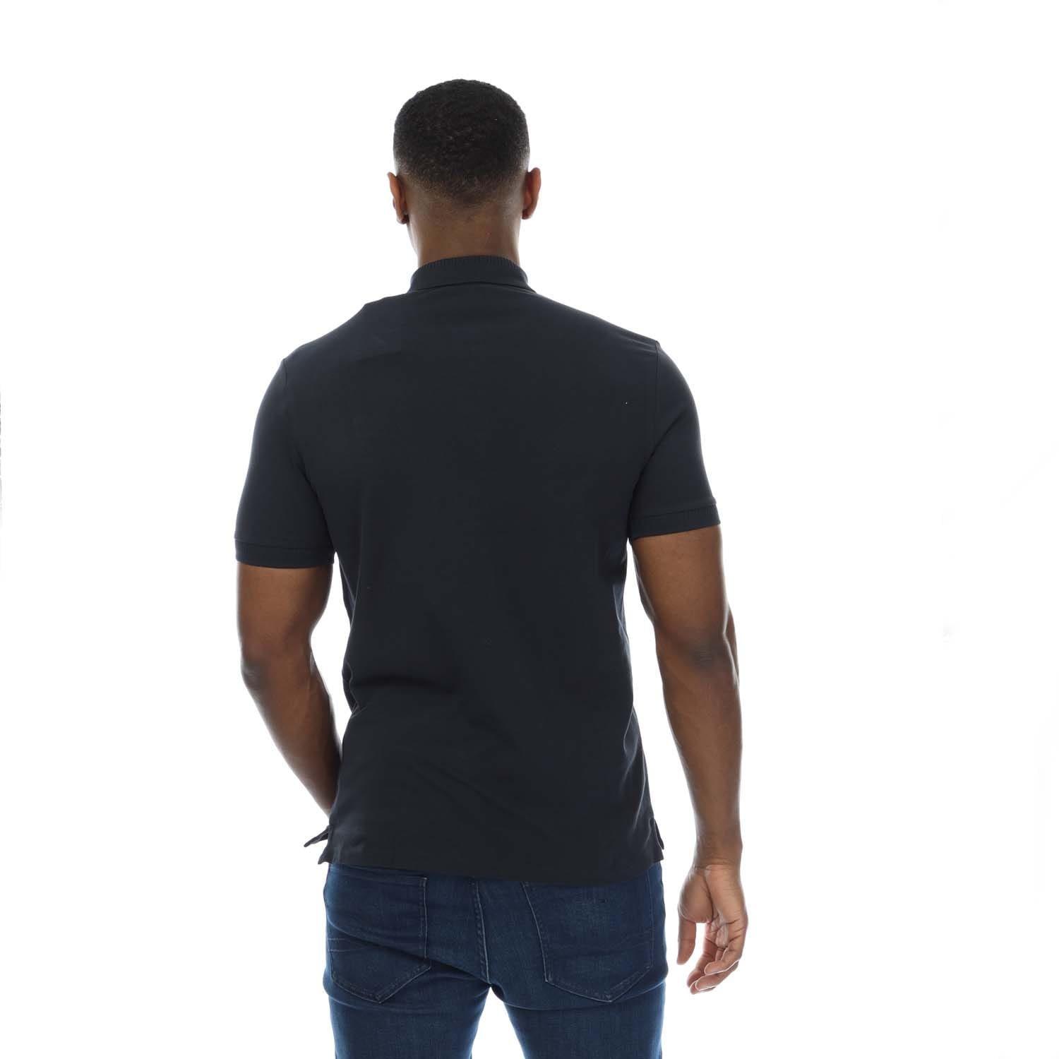 Dark Blue - Hugo - Dereso Logo Label Polo Shirt - 2