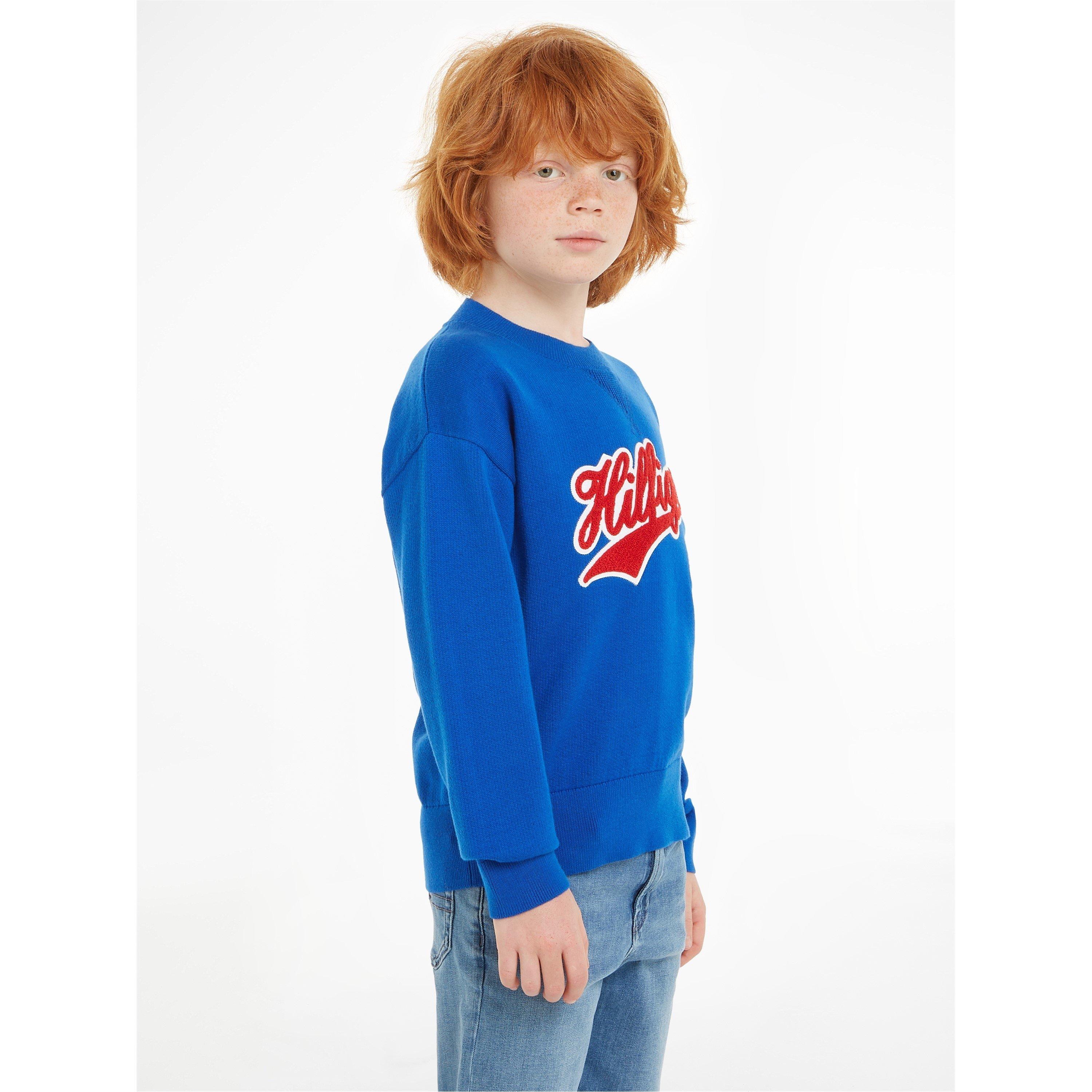 Ultra Blu - Tommy Hilfiger - Terry Knit Script Sweater Juniors - 2