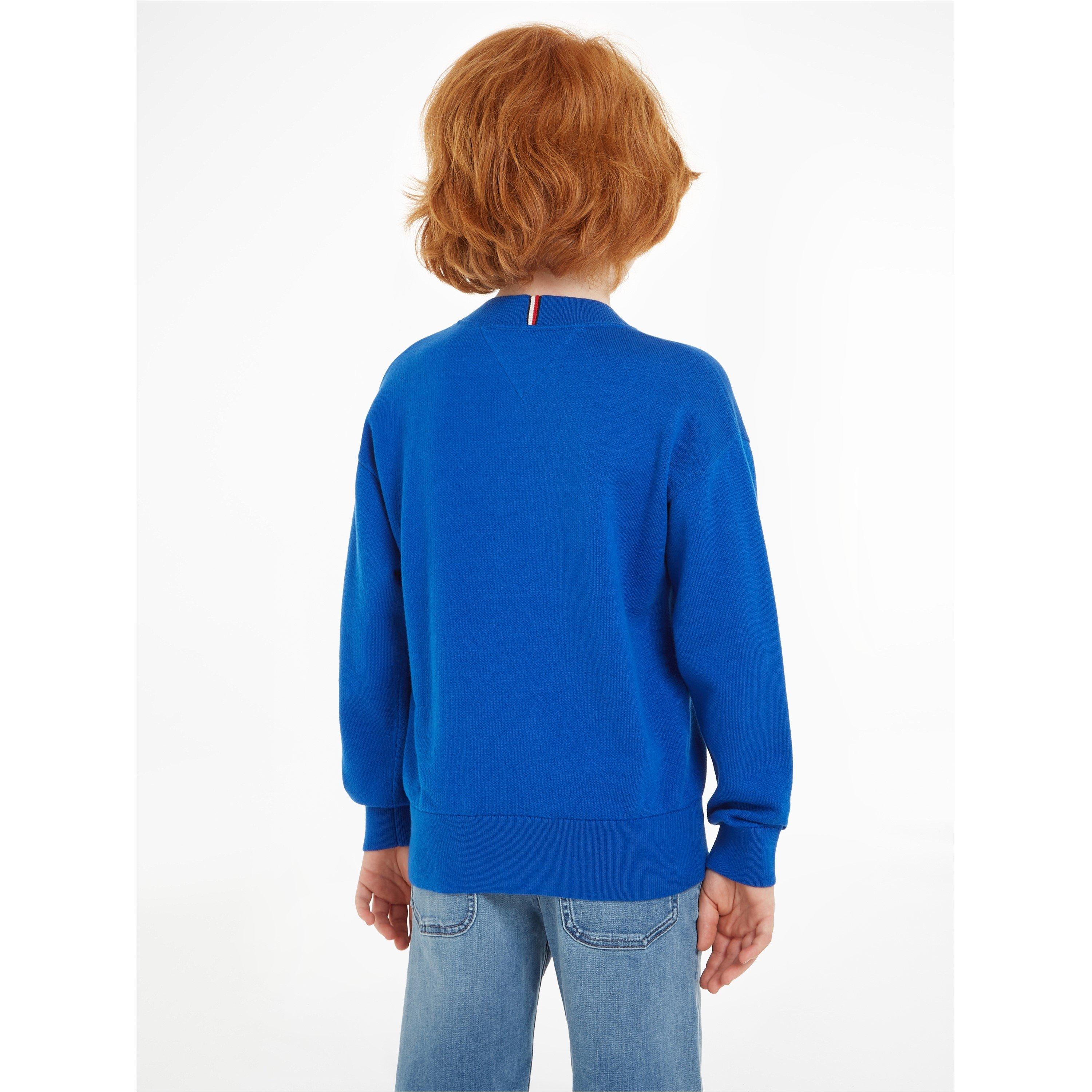 Ultra Blu - Tommy Hilfiger - Terry Knit Script Sweater Juniors - 4