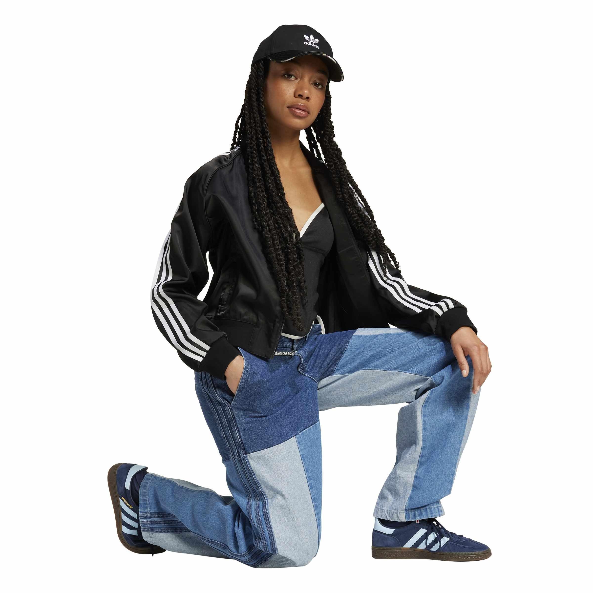 Blue - adidas Originals - Kseniaschnaider Patchwork Straight Leg Jeans - 6