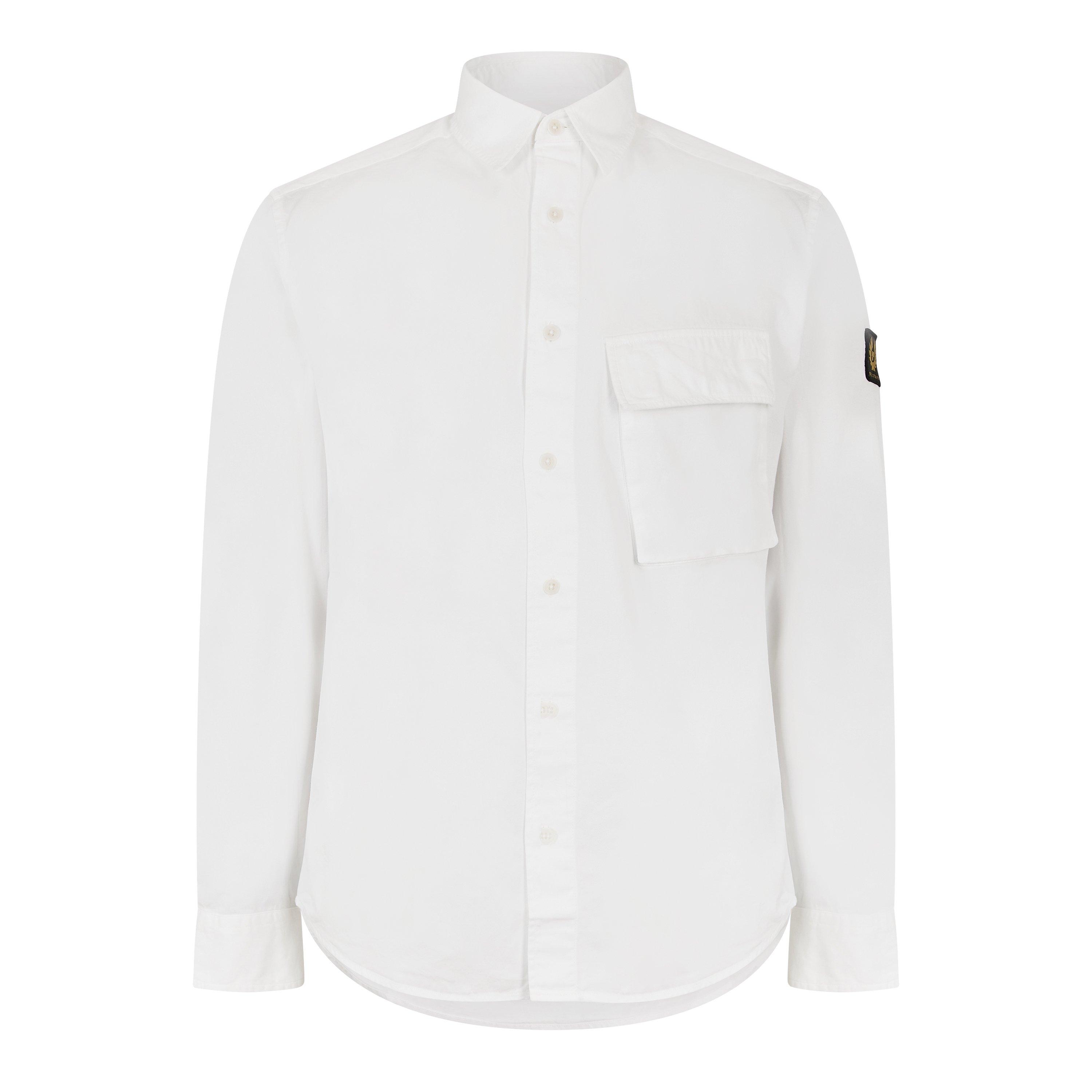 Belstaff Men's Gart Dye Cotton Scale Shirt - White - M