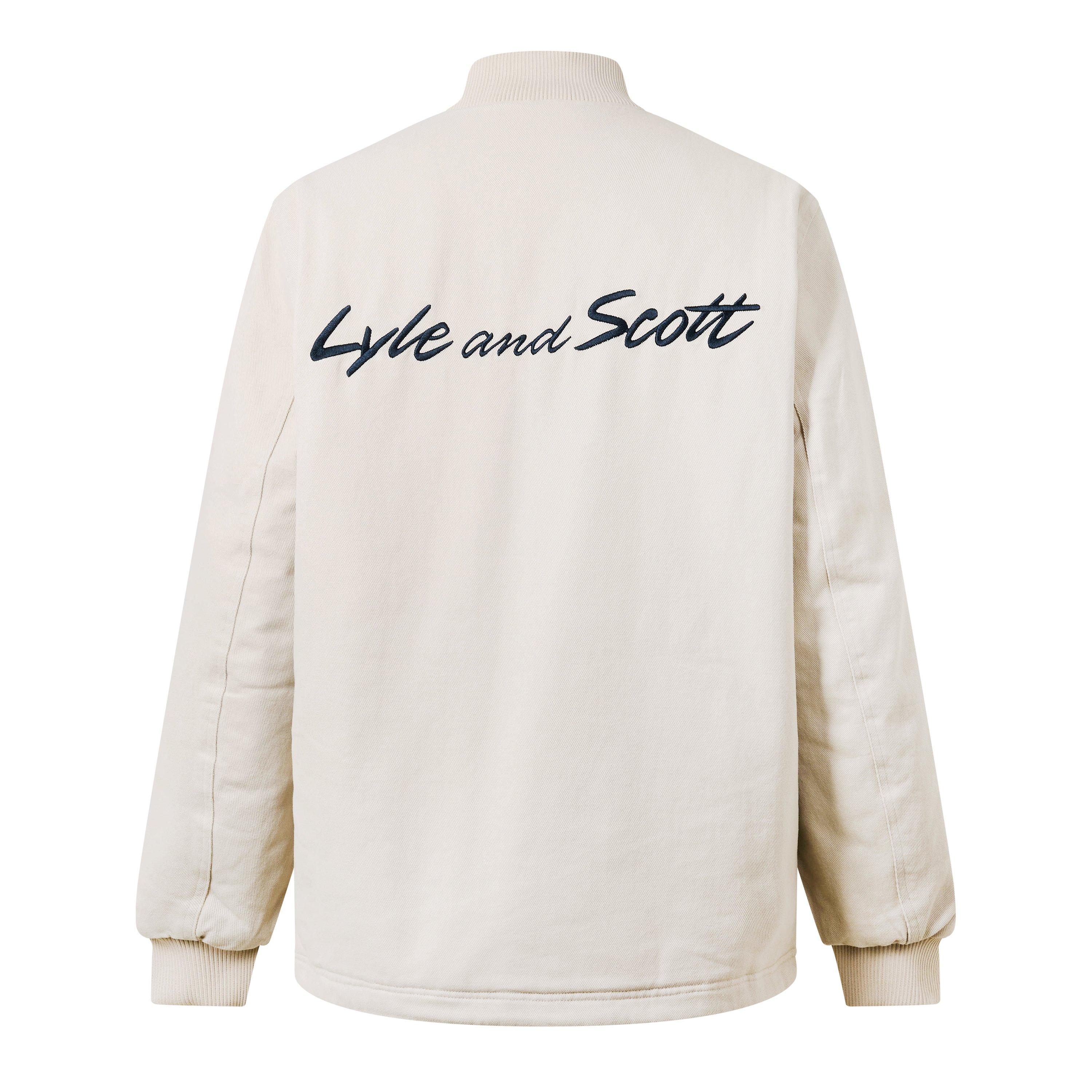 Bege - Lyle and Scott - Wadded Logo Jacket - 2