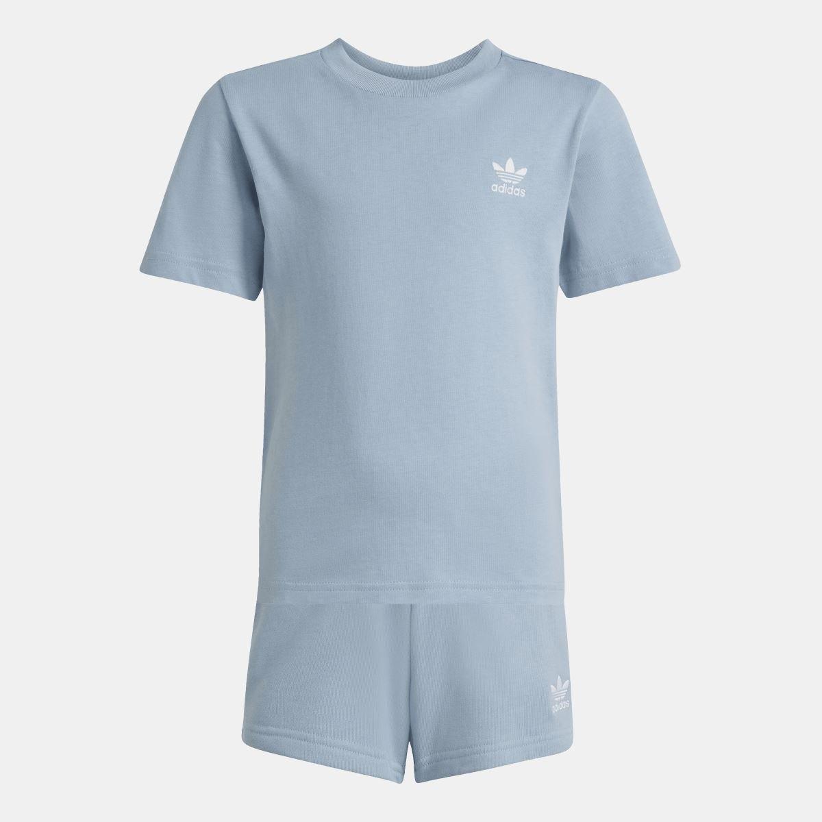 Blue - adidas Originals - Shorts & T-Shirt Set - 1