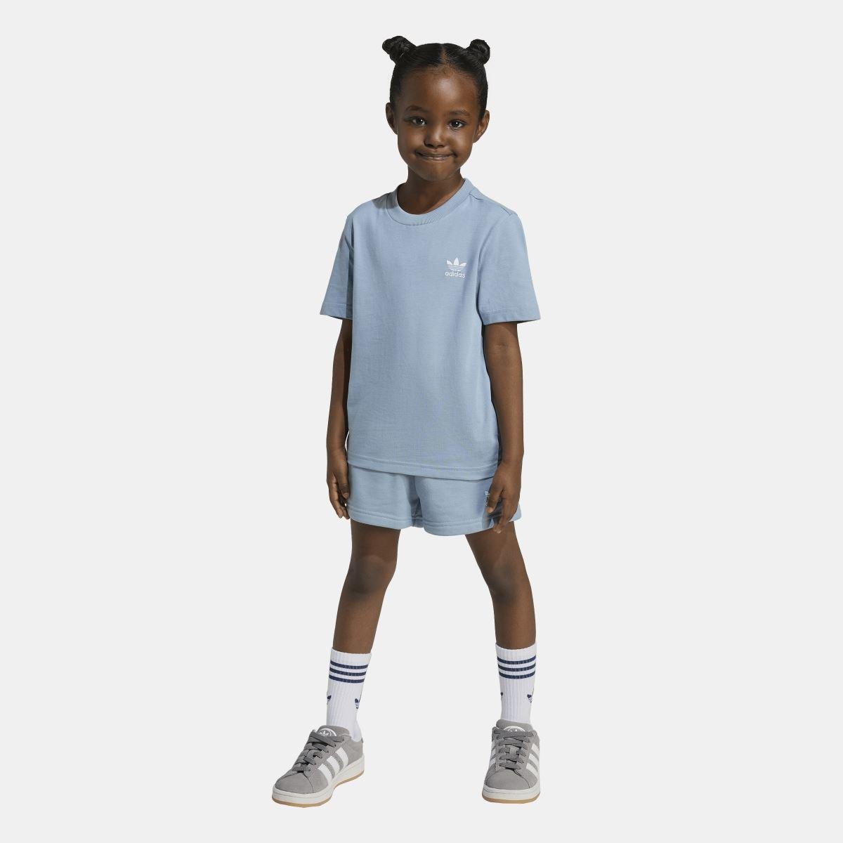 Blue - adidas Originals - Shorts & T-Shirt Set - 6