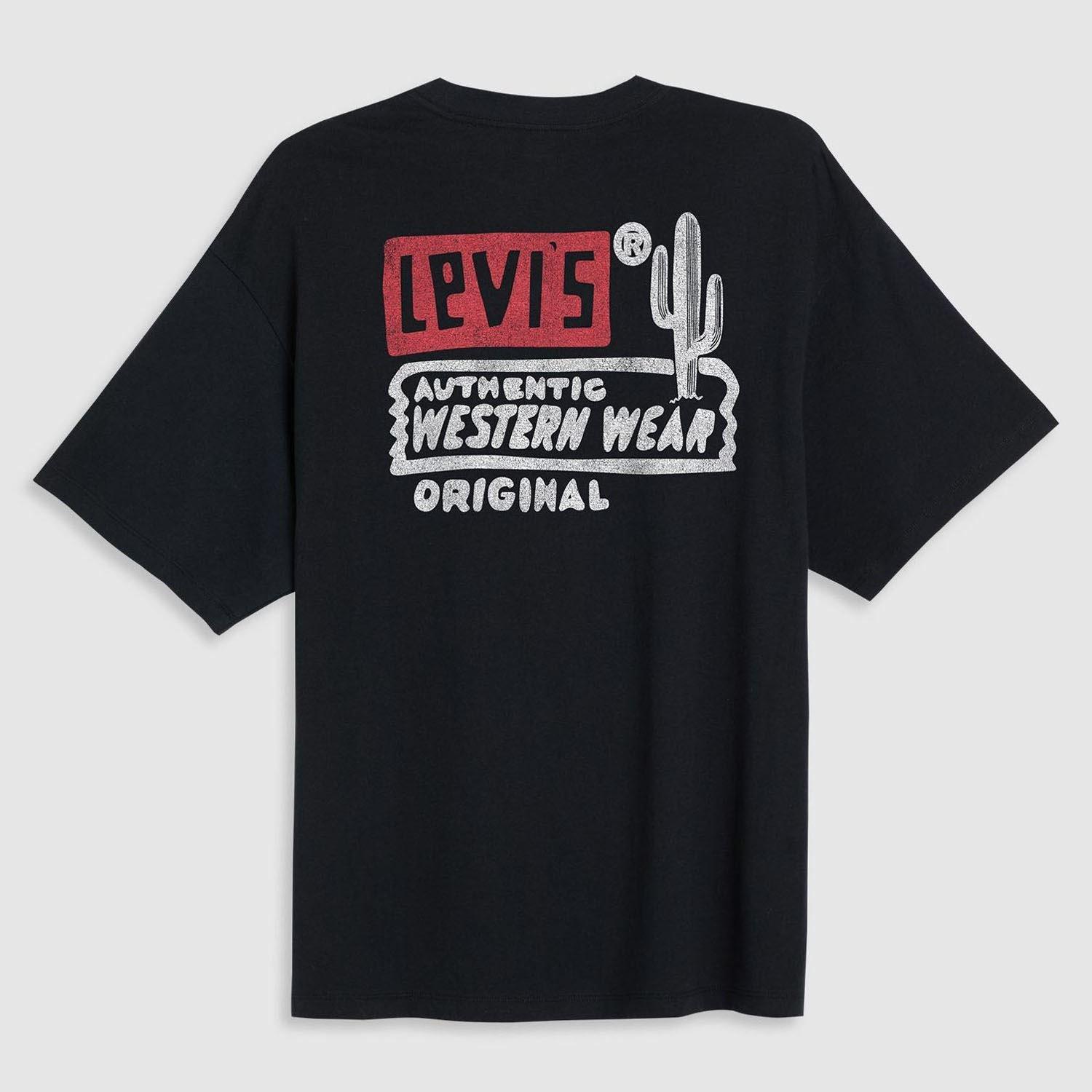 Blue - Levis - Graphic Short Stack T-Shirt - 2