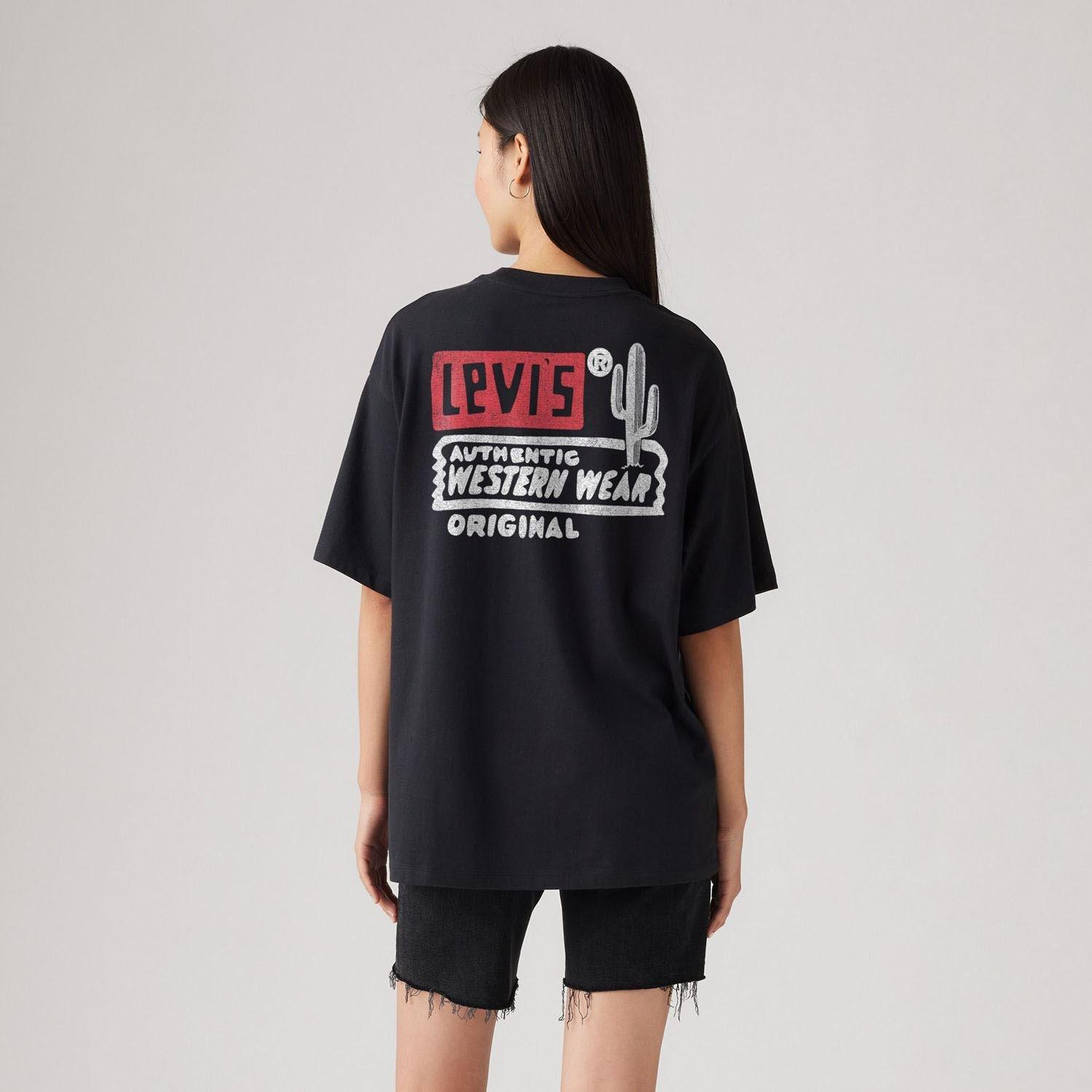 Blue - Levis - Graphic Short Stack T-Shirt - 4
