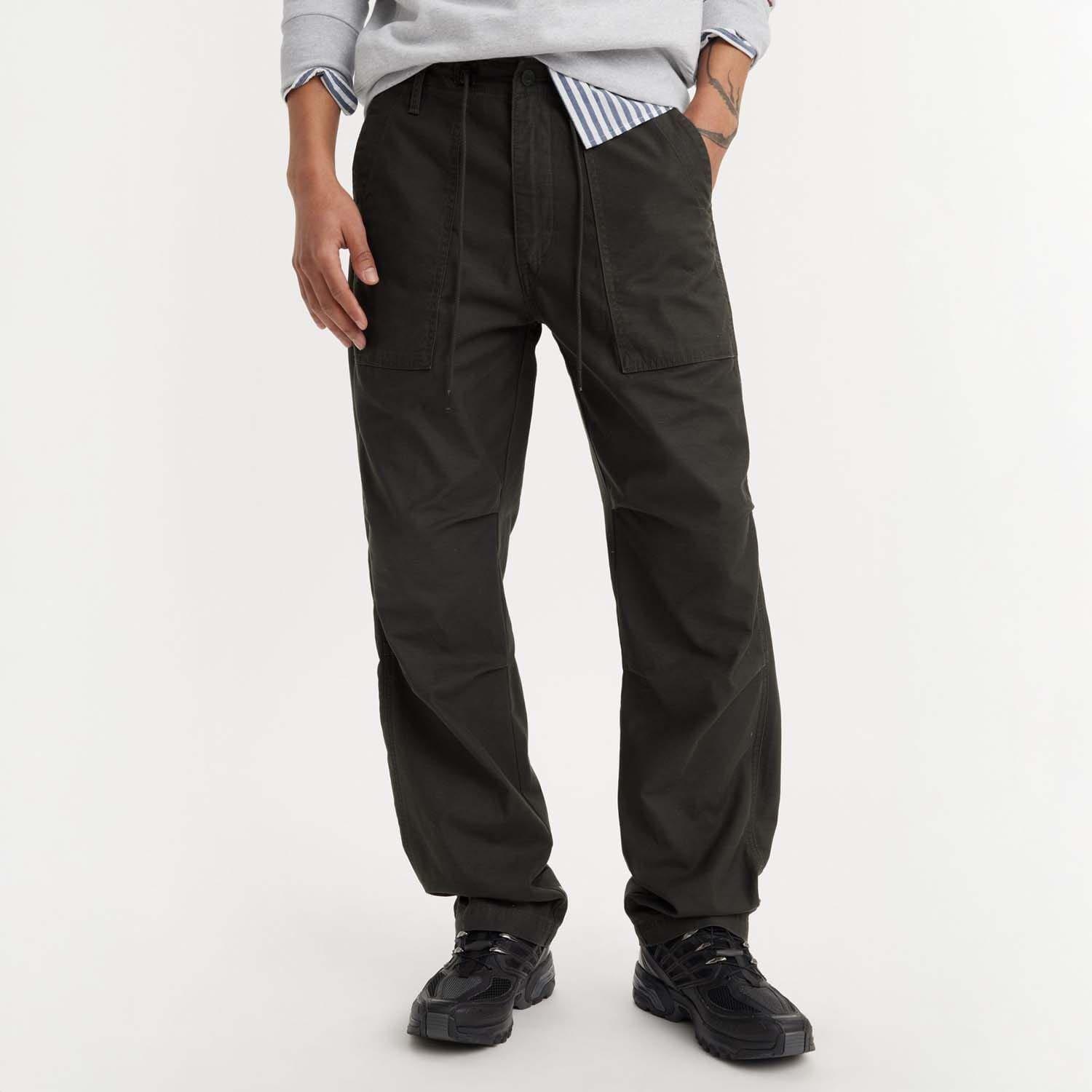 Black - Levis - Loose Straight Surplus Pants - 1