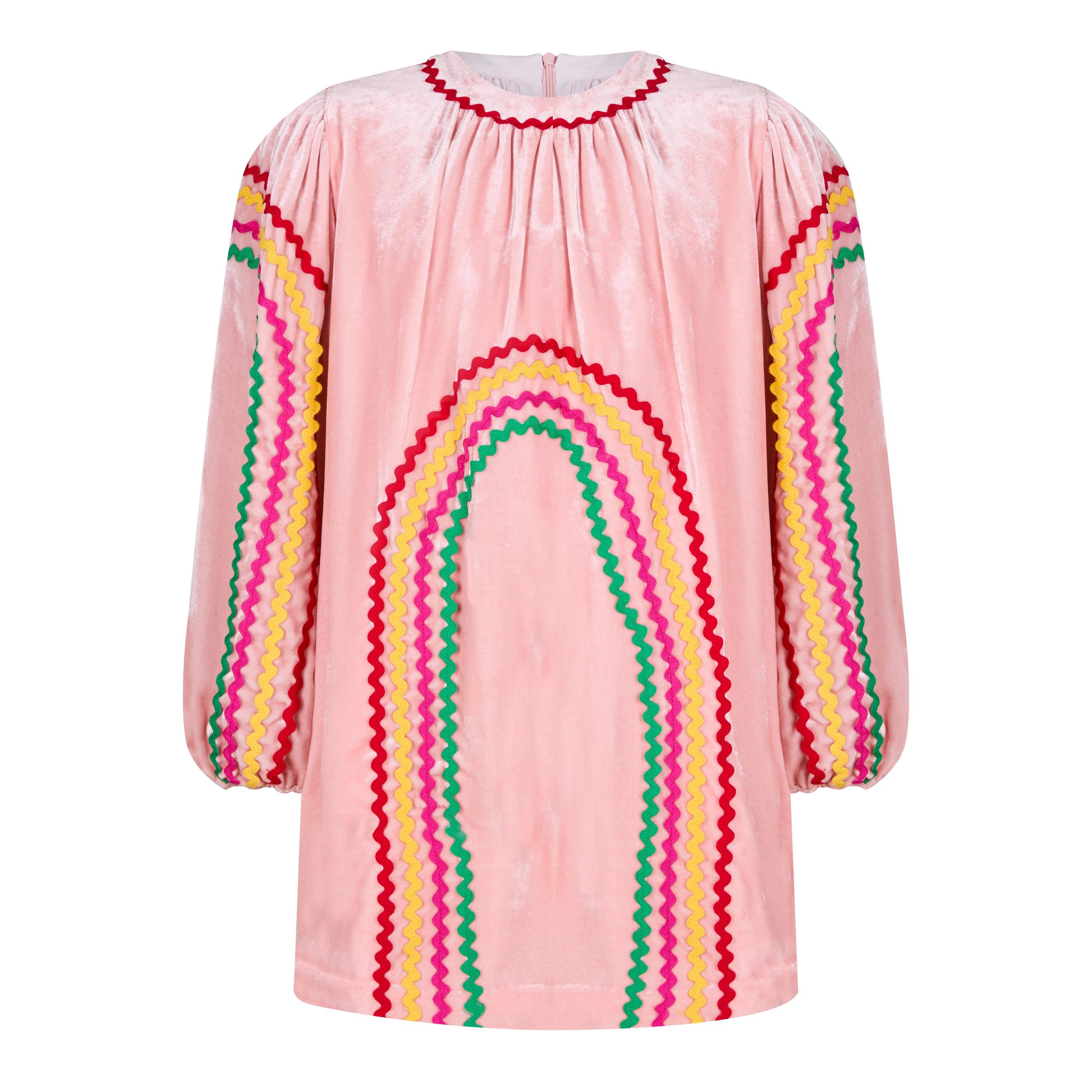 Stella McCartney Kids' Rainbow Ribbon Mini Dress