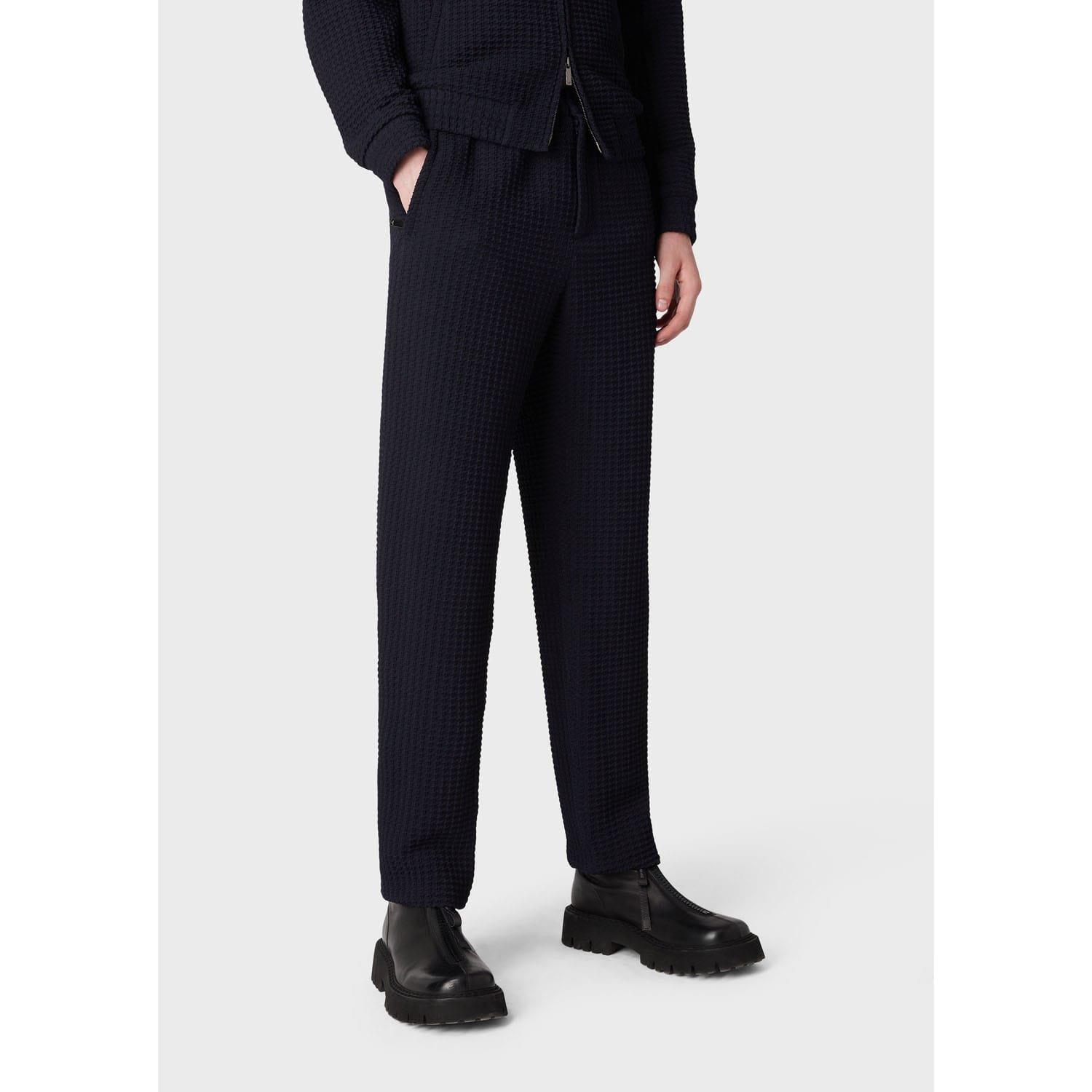 Navy - Emporio Armani - Trousers - 1