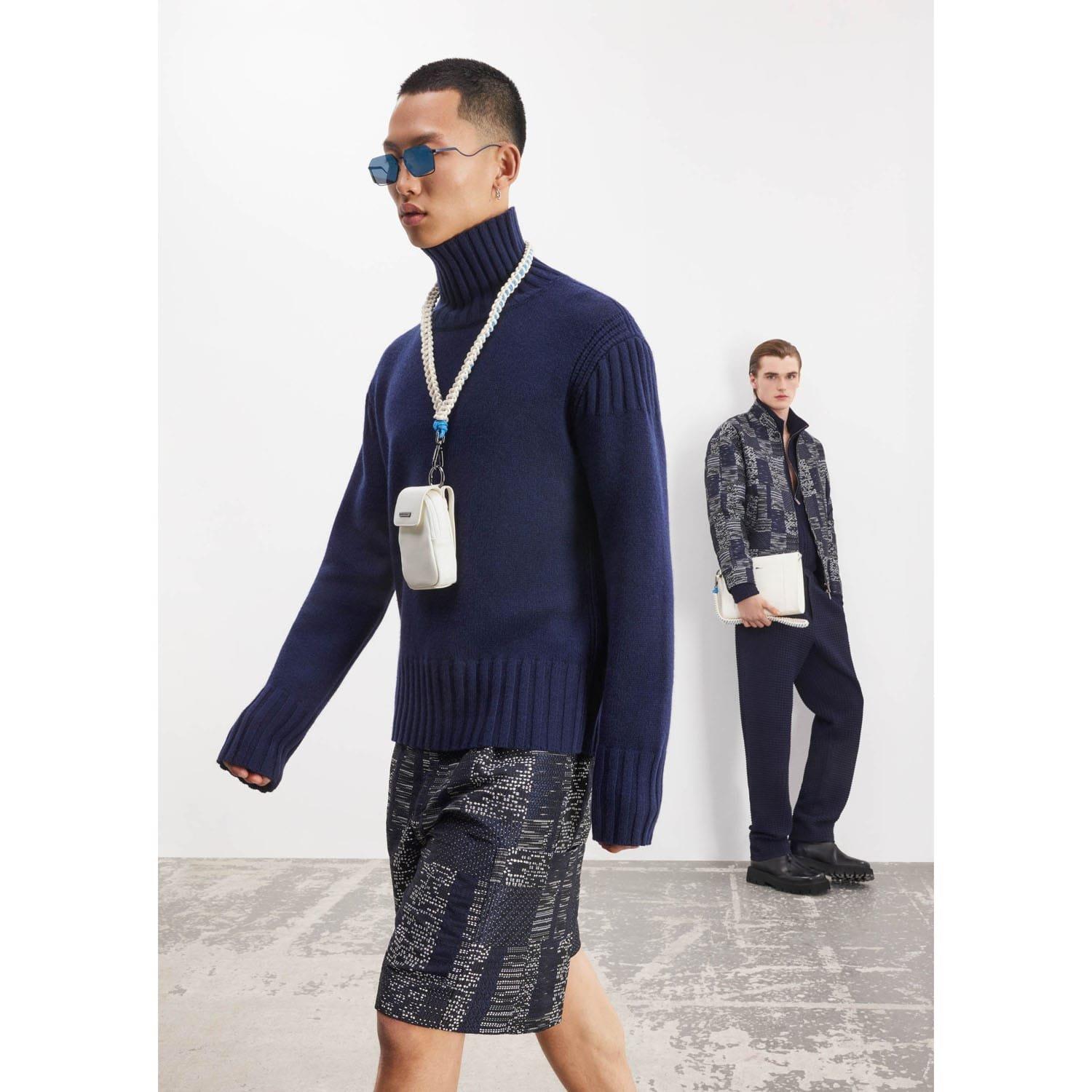 Navy - Emporio Armani - Trousers - 4