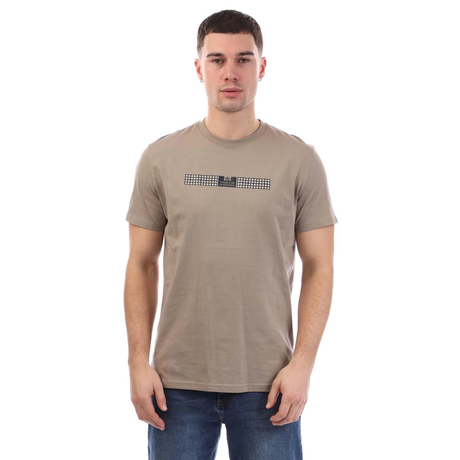 Stone - Weekend Offender - Shareck Check T-Shirt - 1