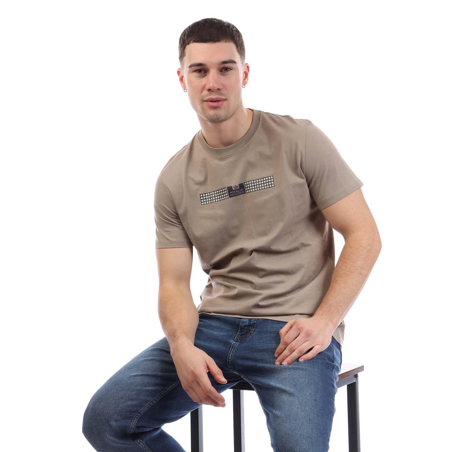 Stone - Weekend Offender - Shareck Check T-Shirt - 4