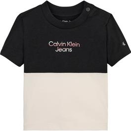 Calvin Klein Jeans HERO LOGO COLOUR BLOCK T-SHIRT