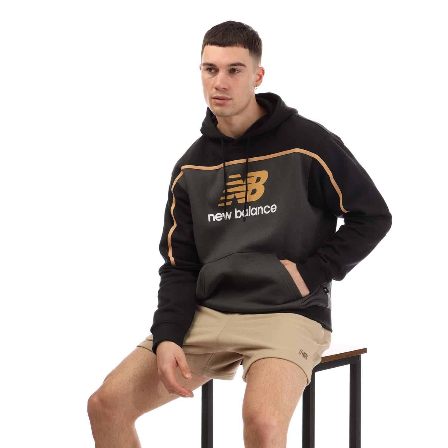 Black - New Balance - Classic Fleece Hoodie - 4