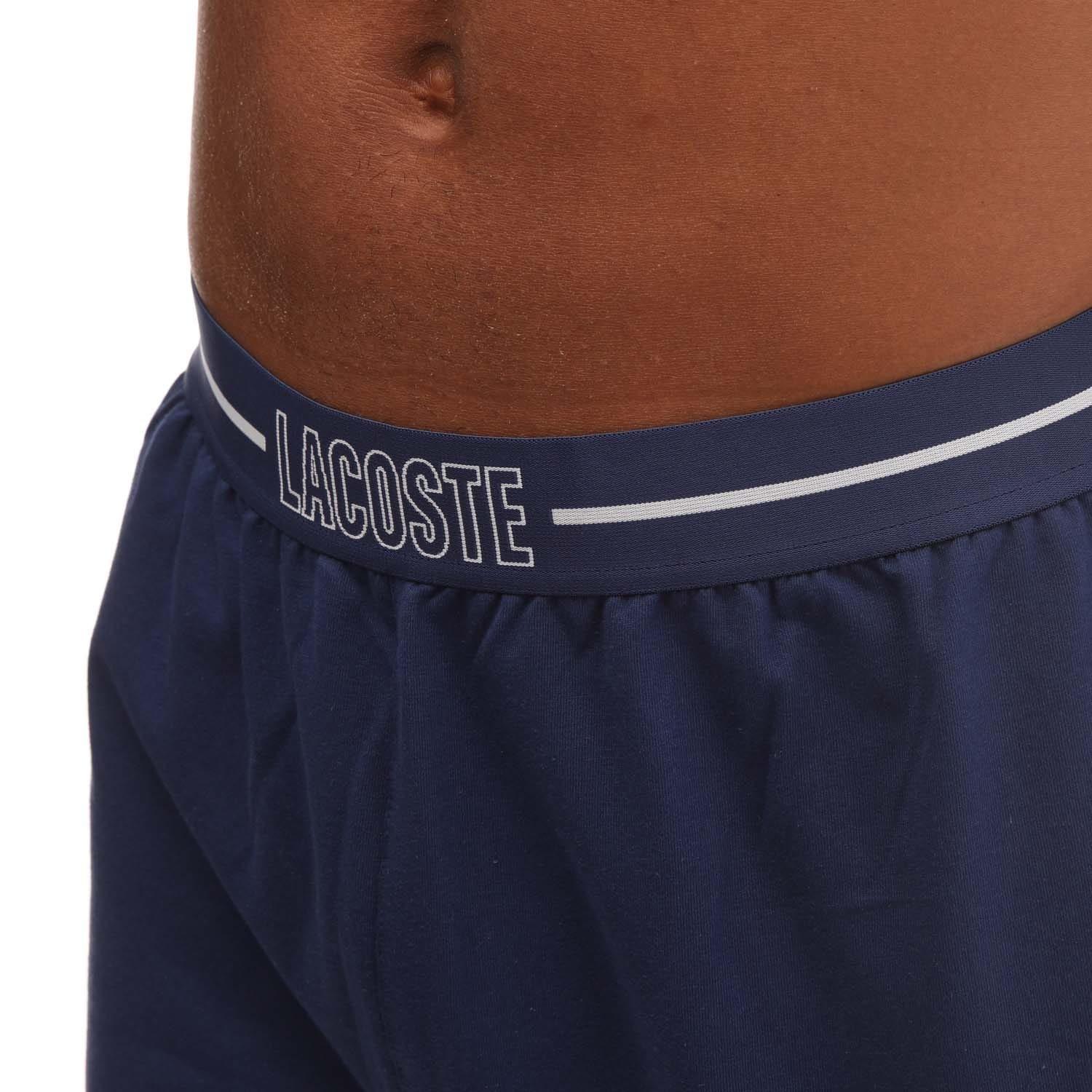 Navy - Lacoste - Loungewear Pyjama Pants - 3