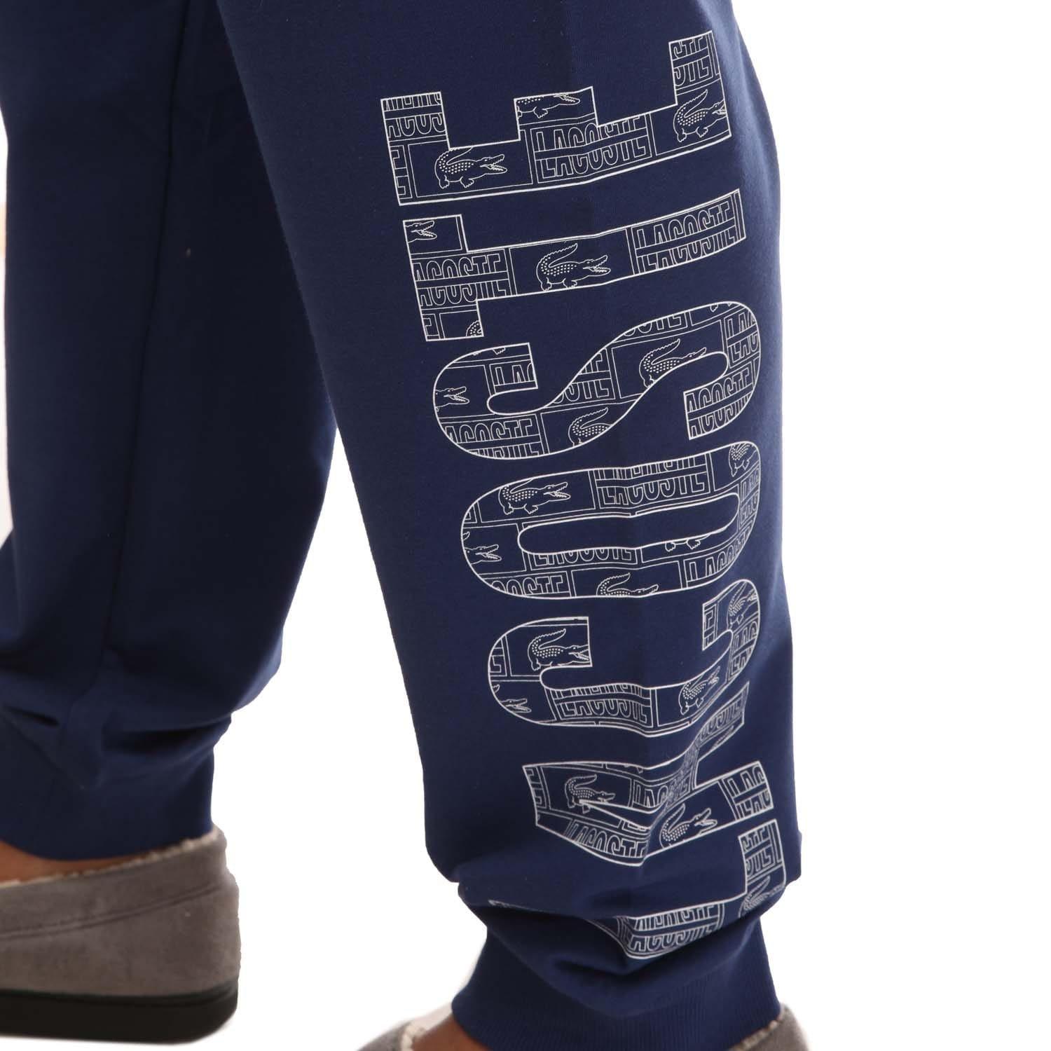 Navy - Lacoste - Loungewear Pyjama Pants - 4