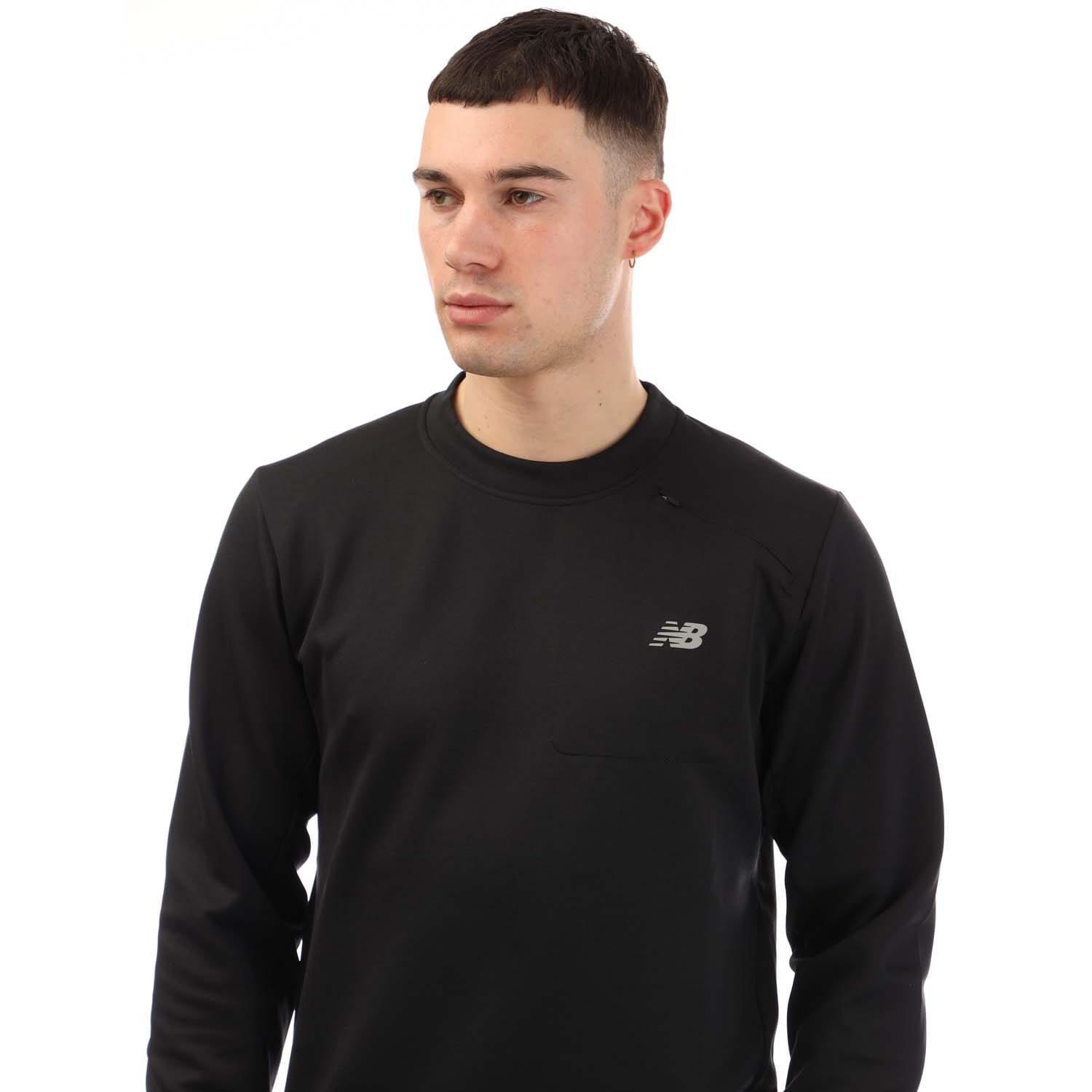 Black - New Balance - Tech Knit Crewneck Sweatshirt - 2
