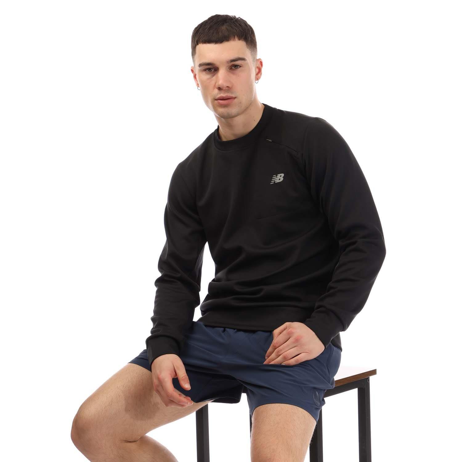 Black - New Balance - Tech Knit Crewneck Sweatshirt - 4