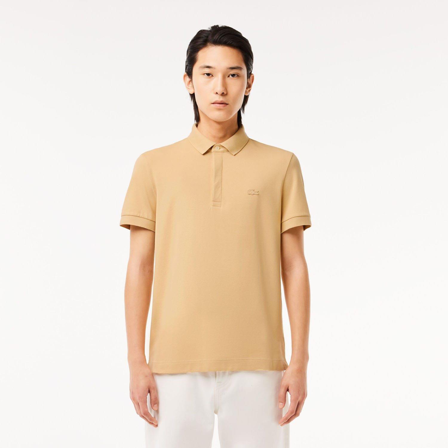 Beige - Lacoste - Regular-Fit Paris Stretch Piqu¿ Polo Shirt - 1