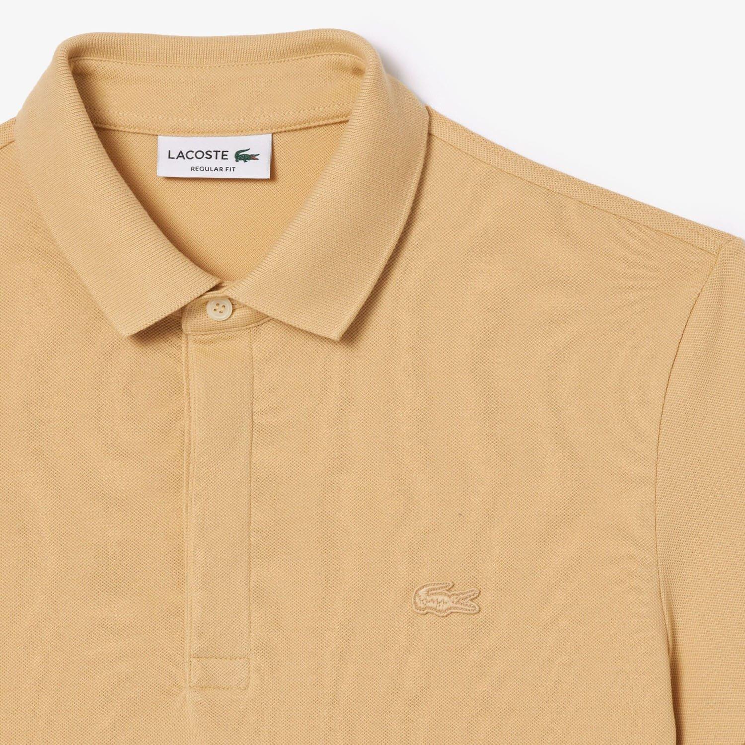 Beige - Lacoste - Regular-Fit Paris Stretch Piqu¿ Polo Shirt - 6