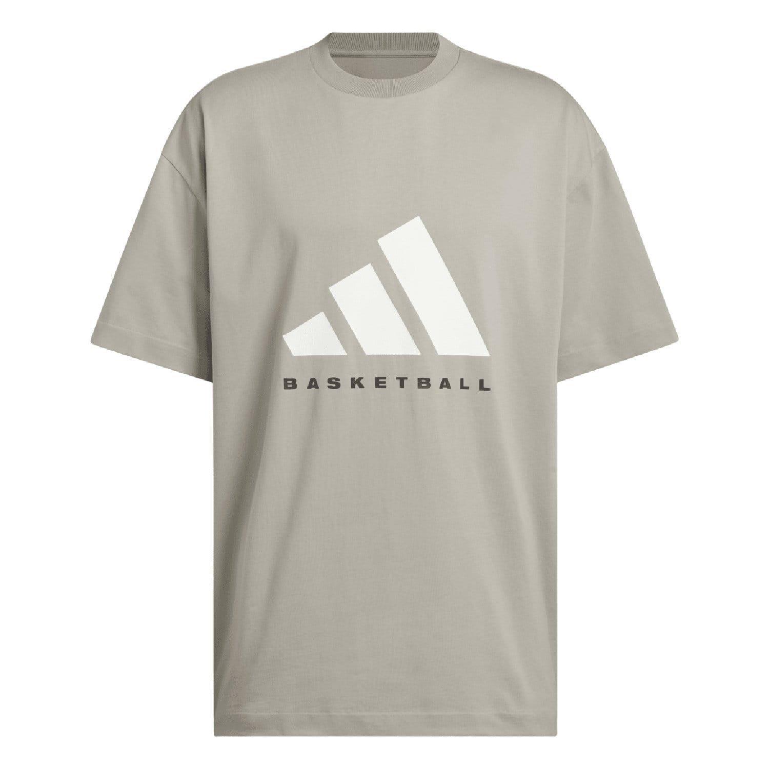 Beige - adidas - Basketball T-Shirt (Gender Neutral) - 3