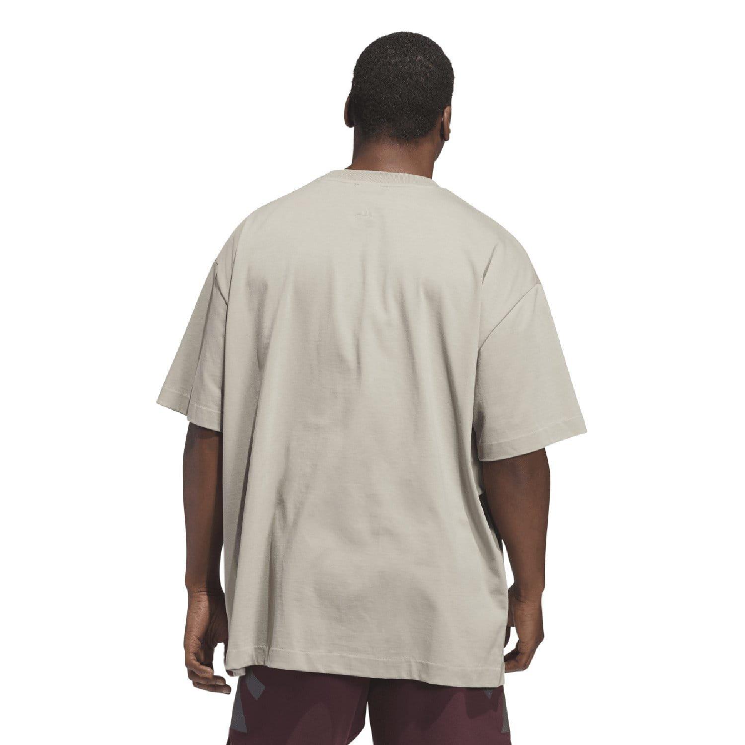 Beige - adidas - Basketball T-Shirt (Gender Neutral) - 4