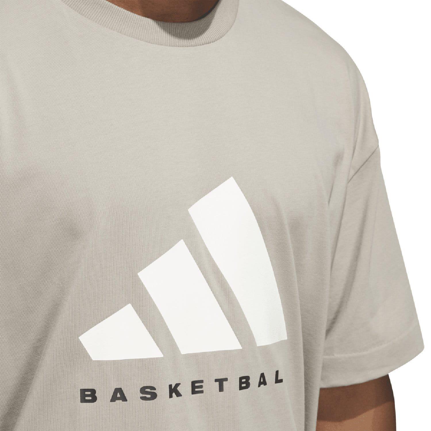 Beige - adidas - Basketball T-Shirt (Gender Neutral) - 7