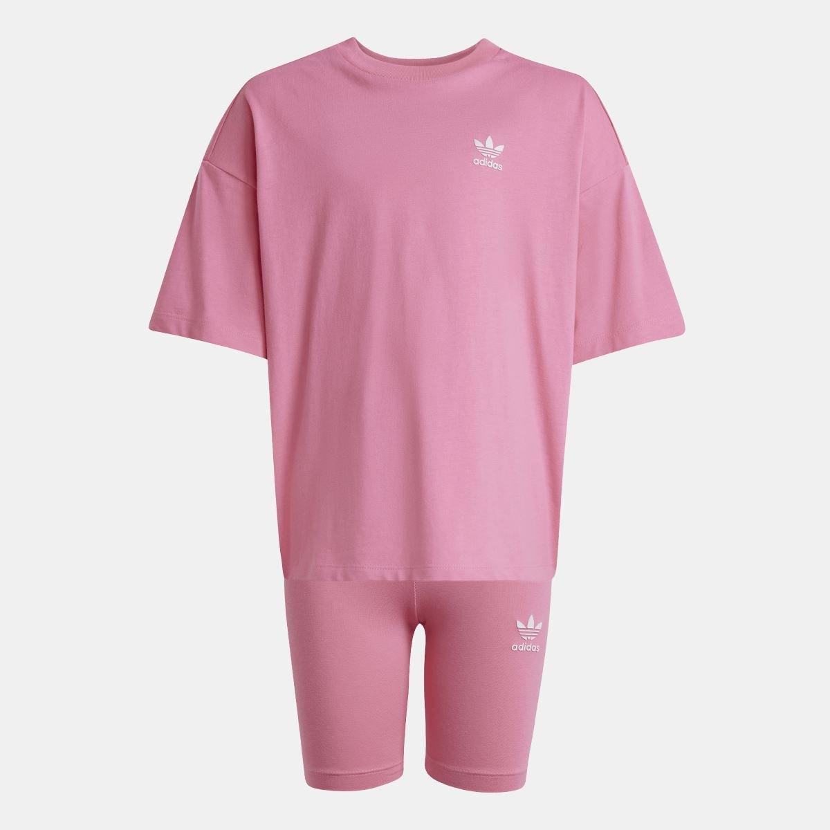 Pink - adidas Originals - Cycling Shorts & T-Shirt Set - 1