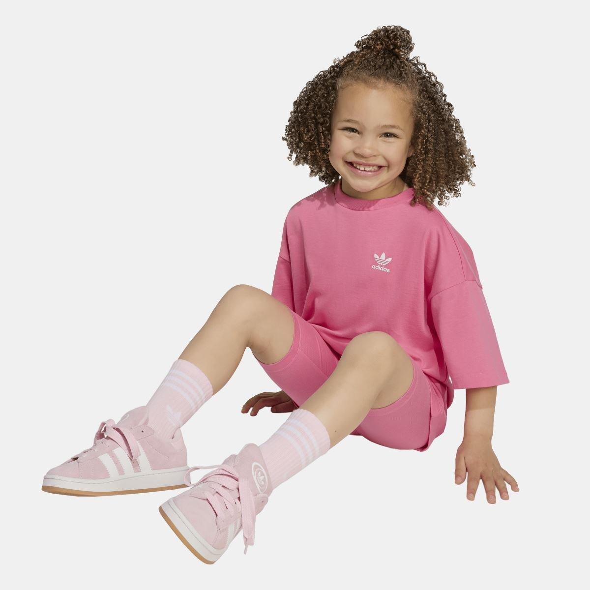 Pink - adidas Originals - Cycling Shorts & T-Shirt Set - 8