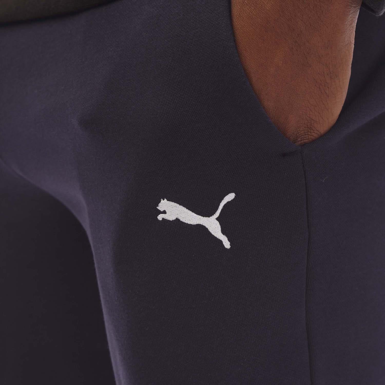 Navy - Puma - Small Logo Cuffed Joggers - 4