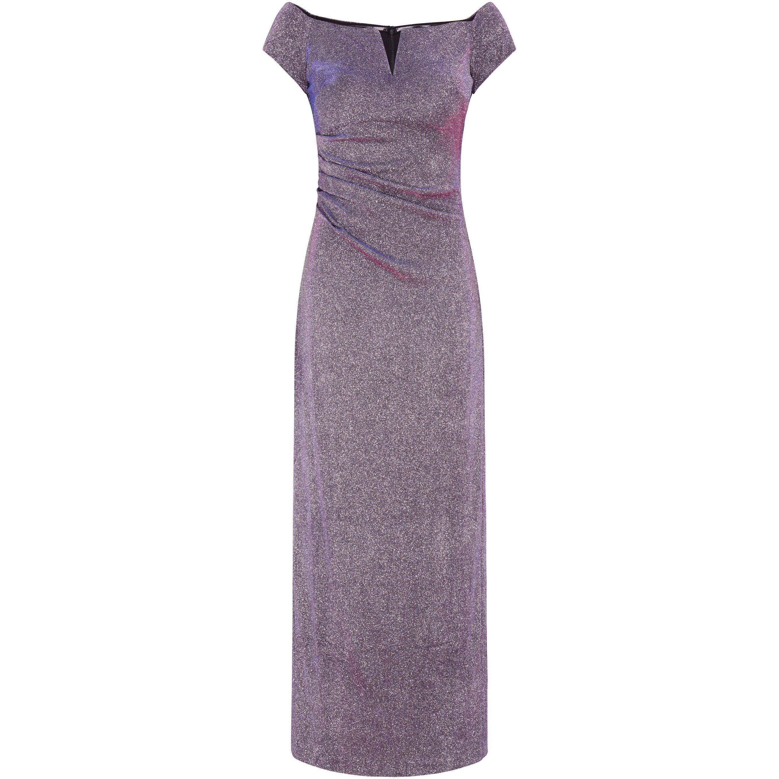 Gina Bacconi Women's Katie Off Shoulder Maxi Dress - Black / Pink - 12