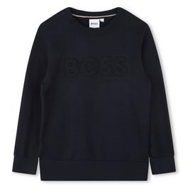 Boss Embossed Logo Knit Sweatshirt Juniors