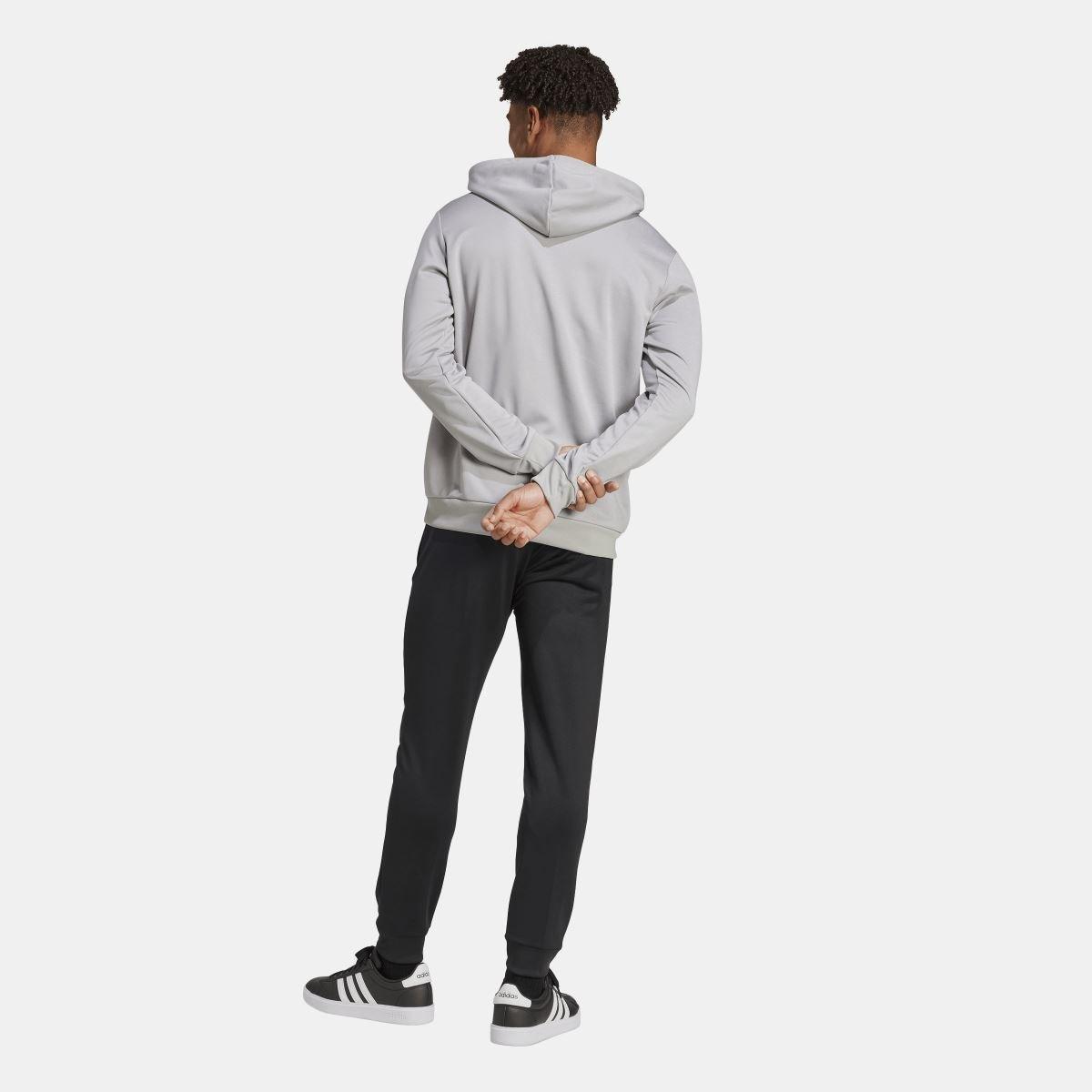 Grey - adidas - Big Logo French Terry Tracksuit - 5