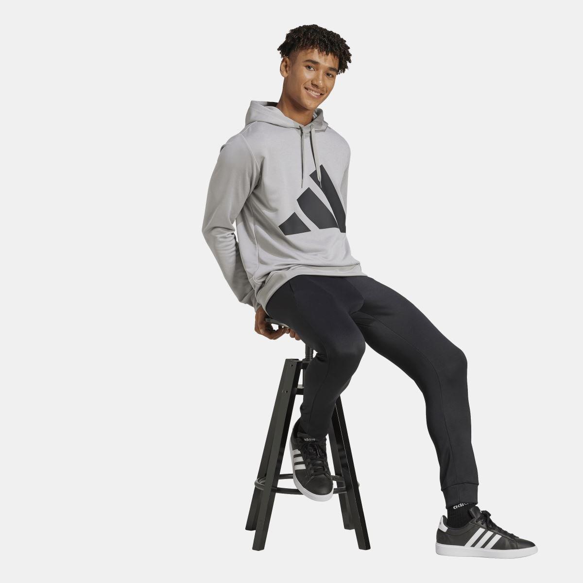 Grey - adidas - Big Logo French Terry Tracksuit - 6