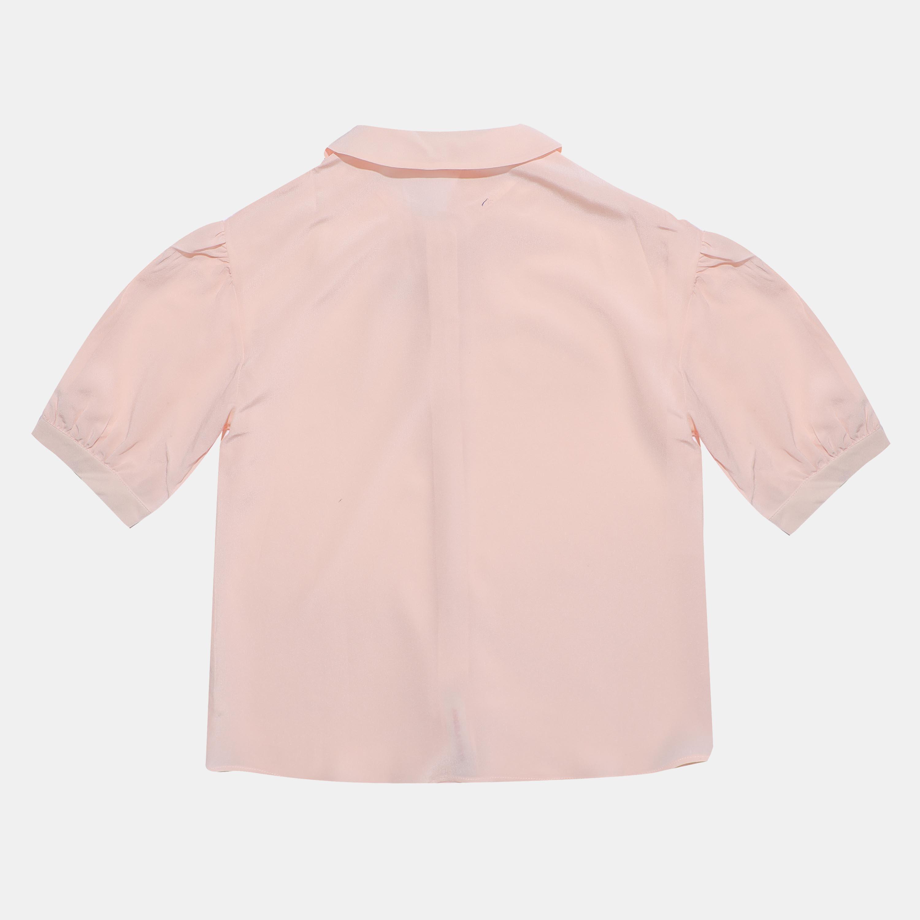 Ethereal Pink - Gucci - Kids' Short Sleeve Plain Shirt - 2